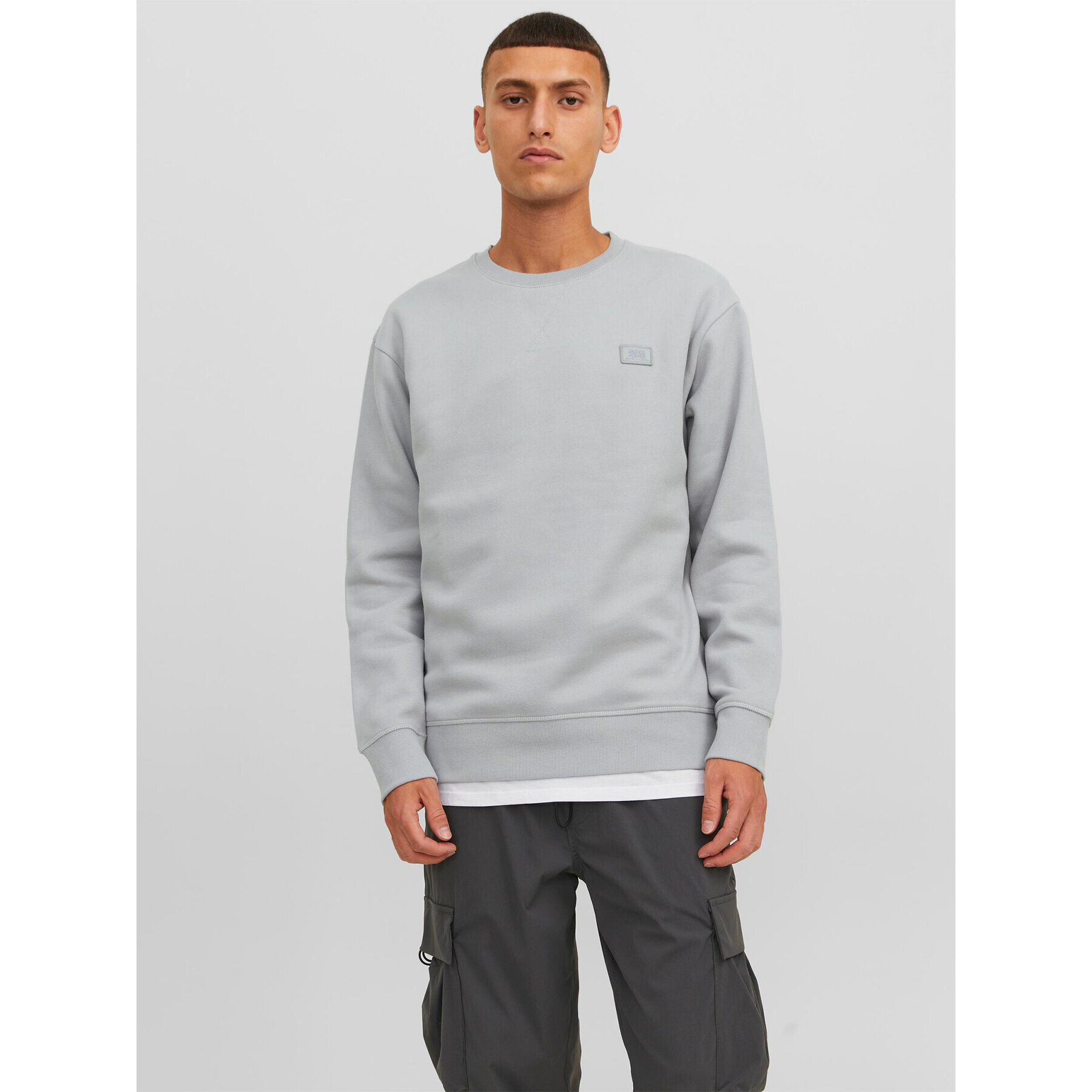 Jack&Jones Pulóver Classic 12240188 Szürke Relaxed Fit - Pepit.hu