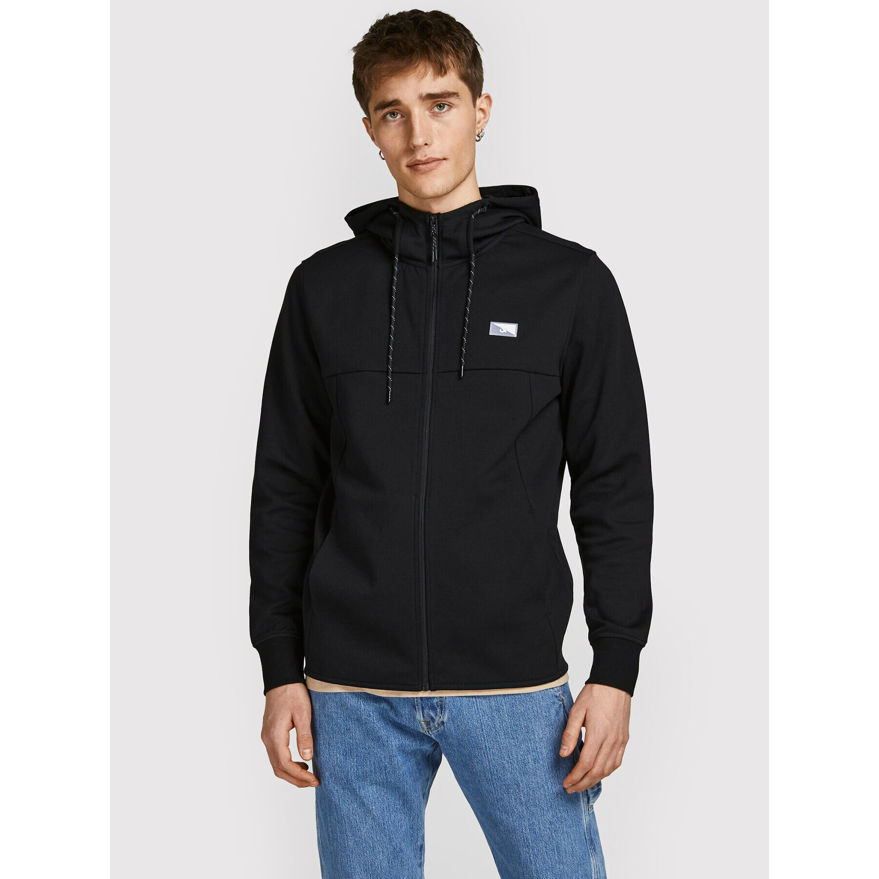 Jack&Jones Pulóver Air 12204926 Fekete Regular Fit - Pepit.hu