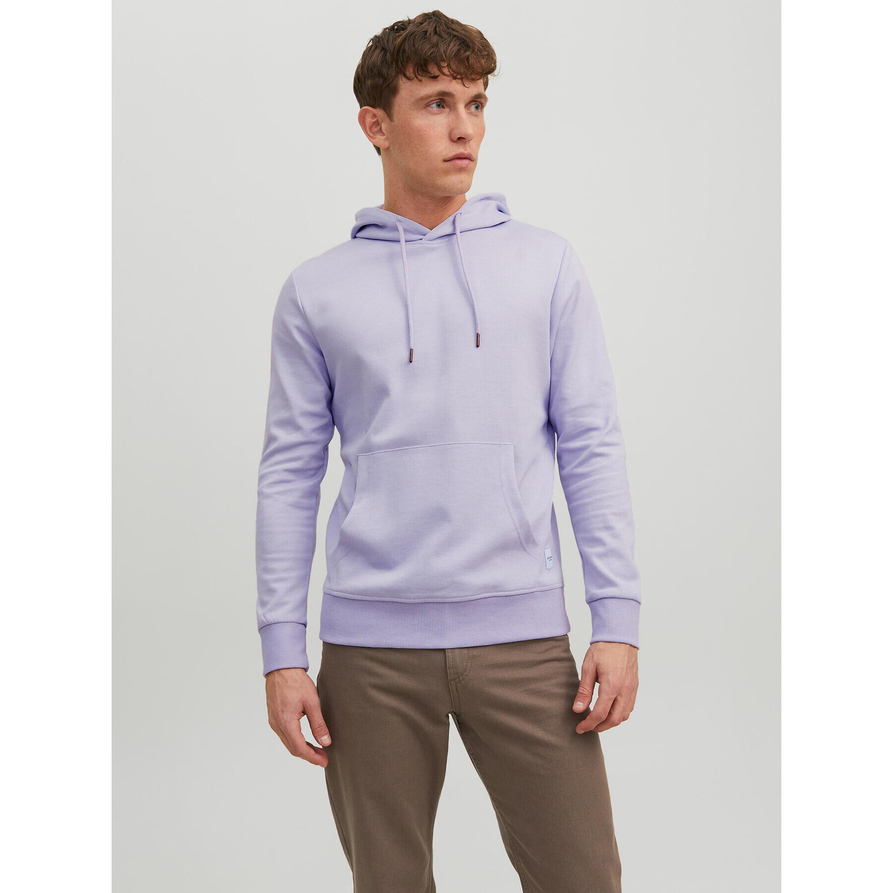 Jack&Jones Pulóver Basic 12182537 Lila Regular Fit - Pepit.hu