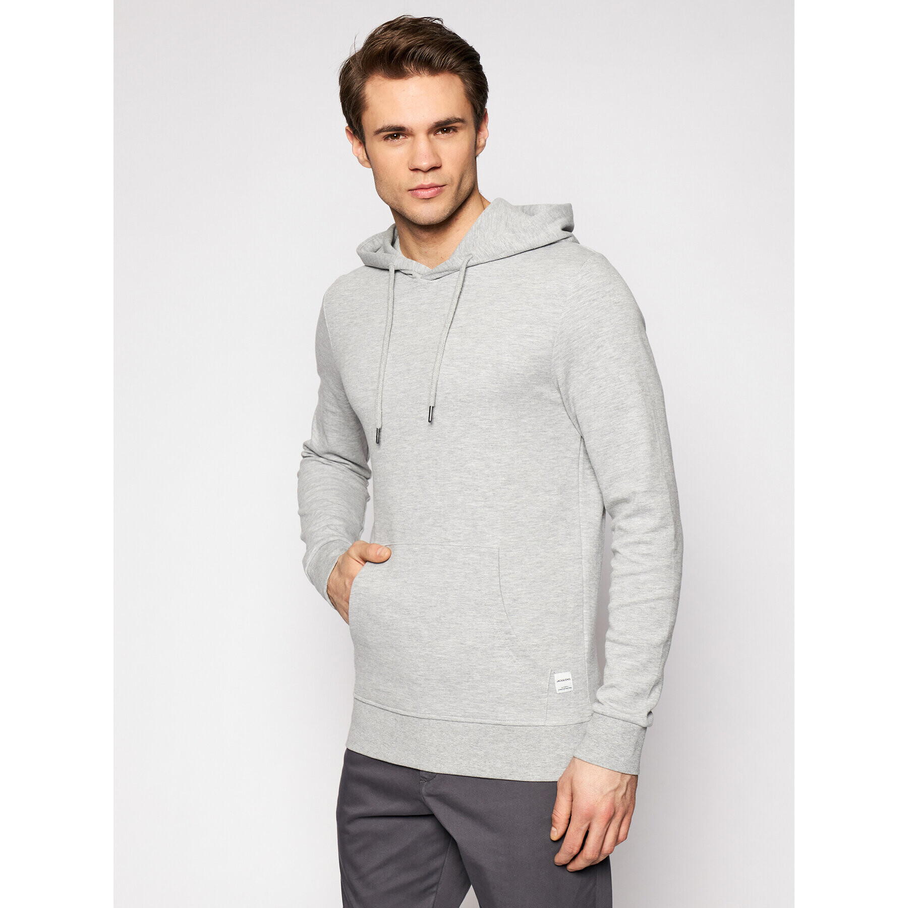 Jack&Jones Pulóver Basic 12182537 Szürke Regular Fit - Pepit.hu