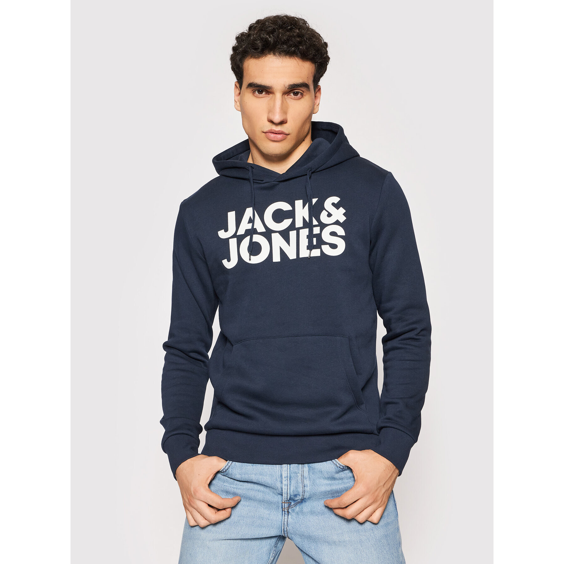 Jack&Jones Pulóver Corp 12152840 Sötétkék Blazer Fit - Pepit.hu