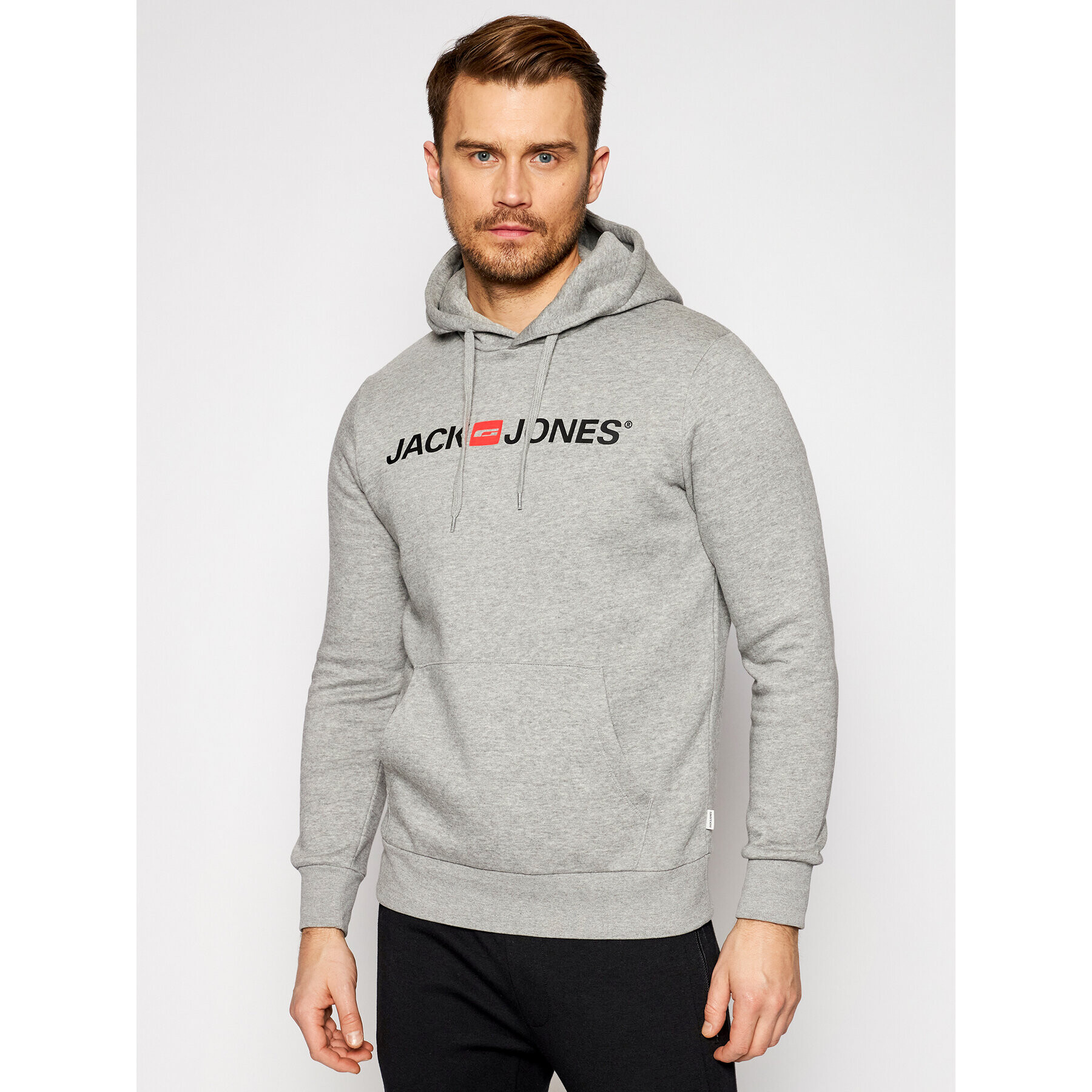 Jack&Jones Pulóver Corp Old Logo 12137054 Szürke Regular Fit - Pepit.hu