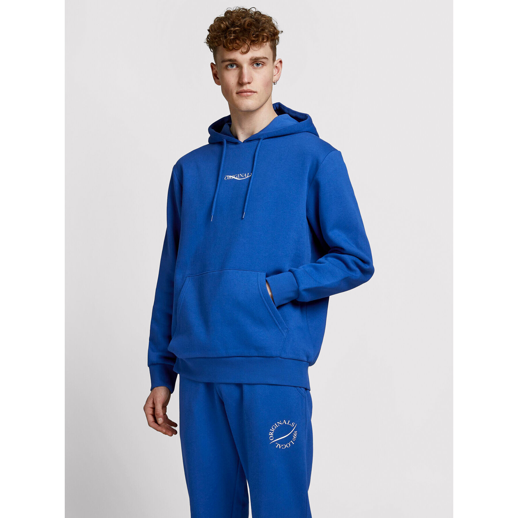 Jack&Jones Pulóver Elias 12195574 Kék Oversize - Pepit.hu