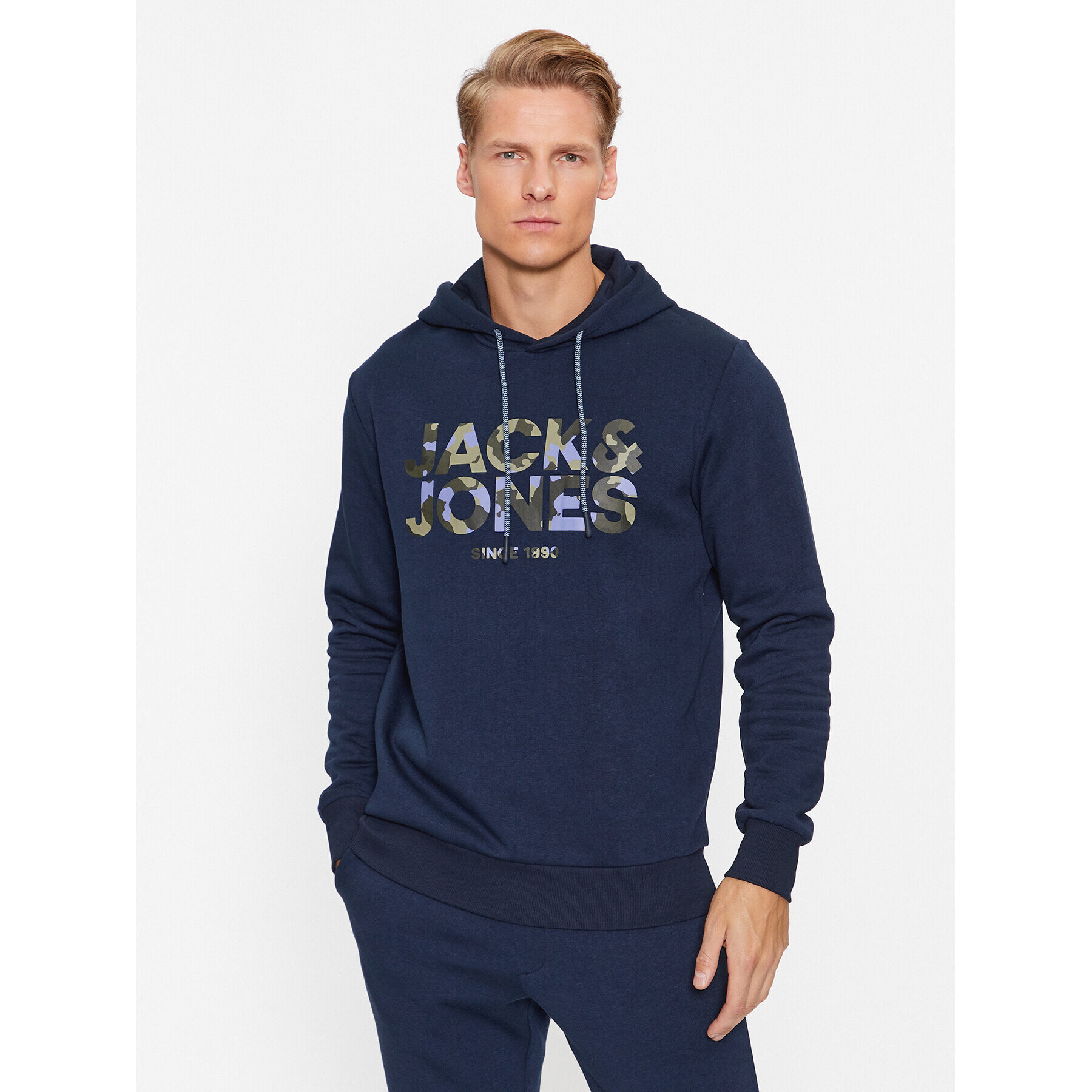 Jack&Jones Pulóver James 12235338 Sötétkék Regular Fit - Pepit.hu