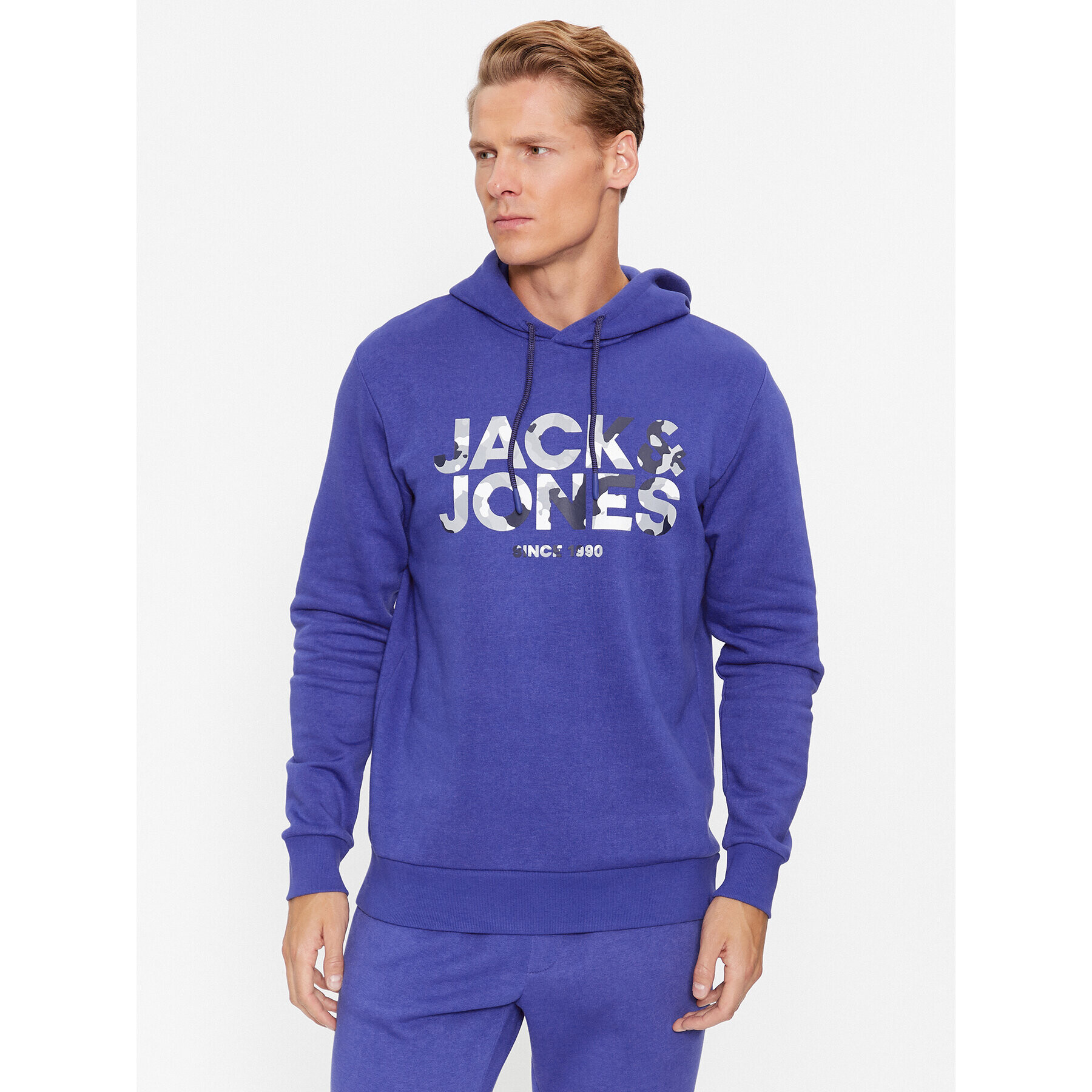 Jack&Jones Pulóver James 12235338 Sötétkék Regular Fit - Pepit.hu