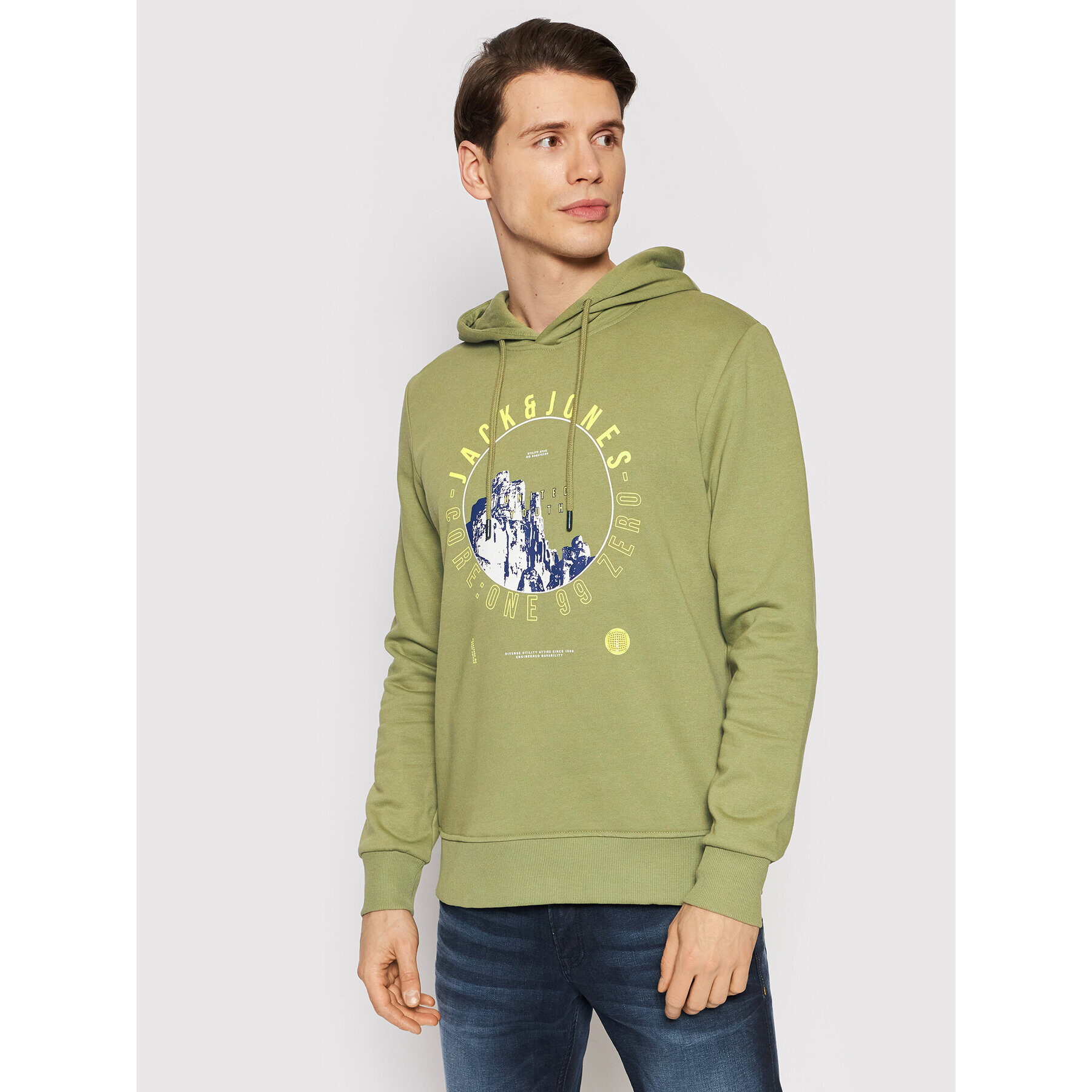 Jack&Jones Pulóver Kalf 12202138 Zöld Regular Fit - Pepit.hu