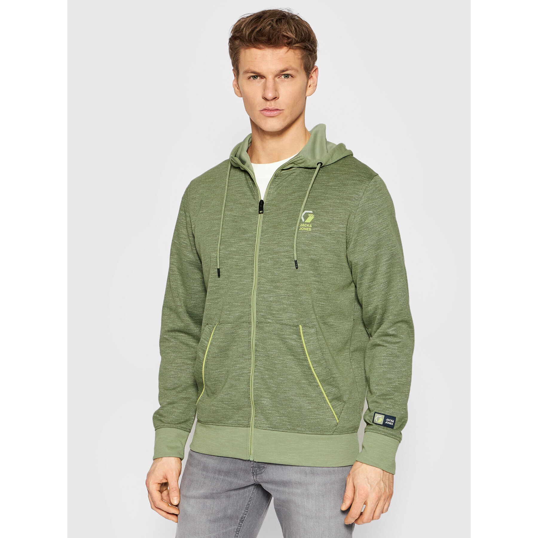 Jack&Jones Pulóver Logan 12206340 Zöld Regular Fit - Pepit.hu