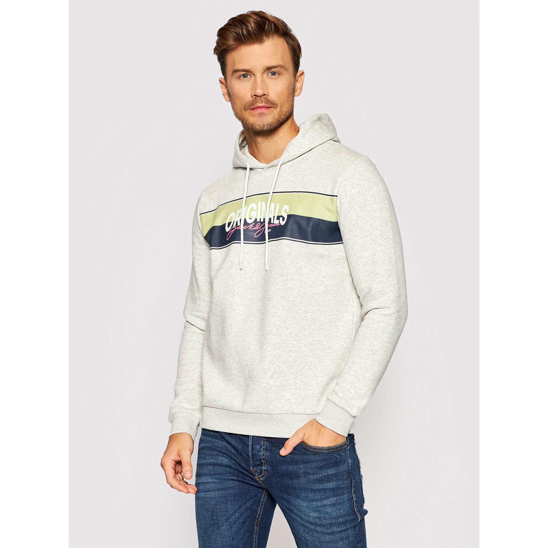 Jack&Jones Pulóver Mason 12193645 Szürke Standard Fit - Pepit.hu