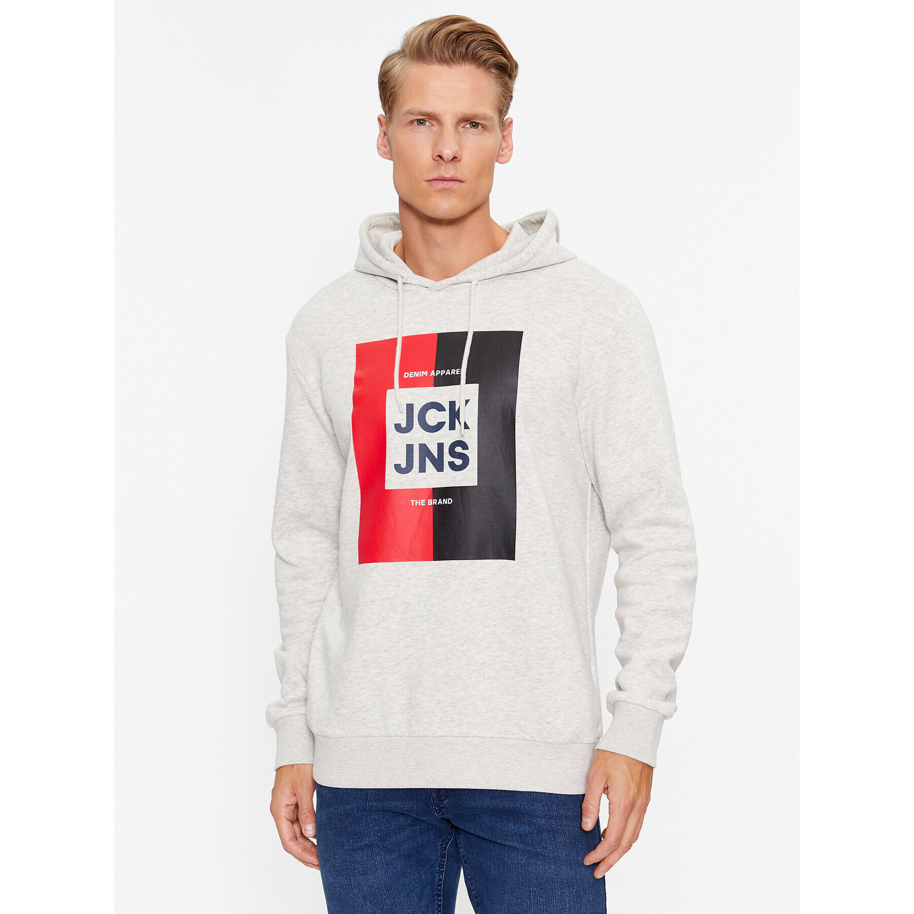 Jack&Jones Pulóver Oscar 12235248 Szürke Regular Fit - Pepit.hu