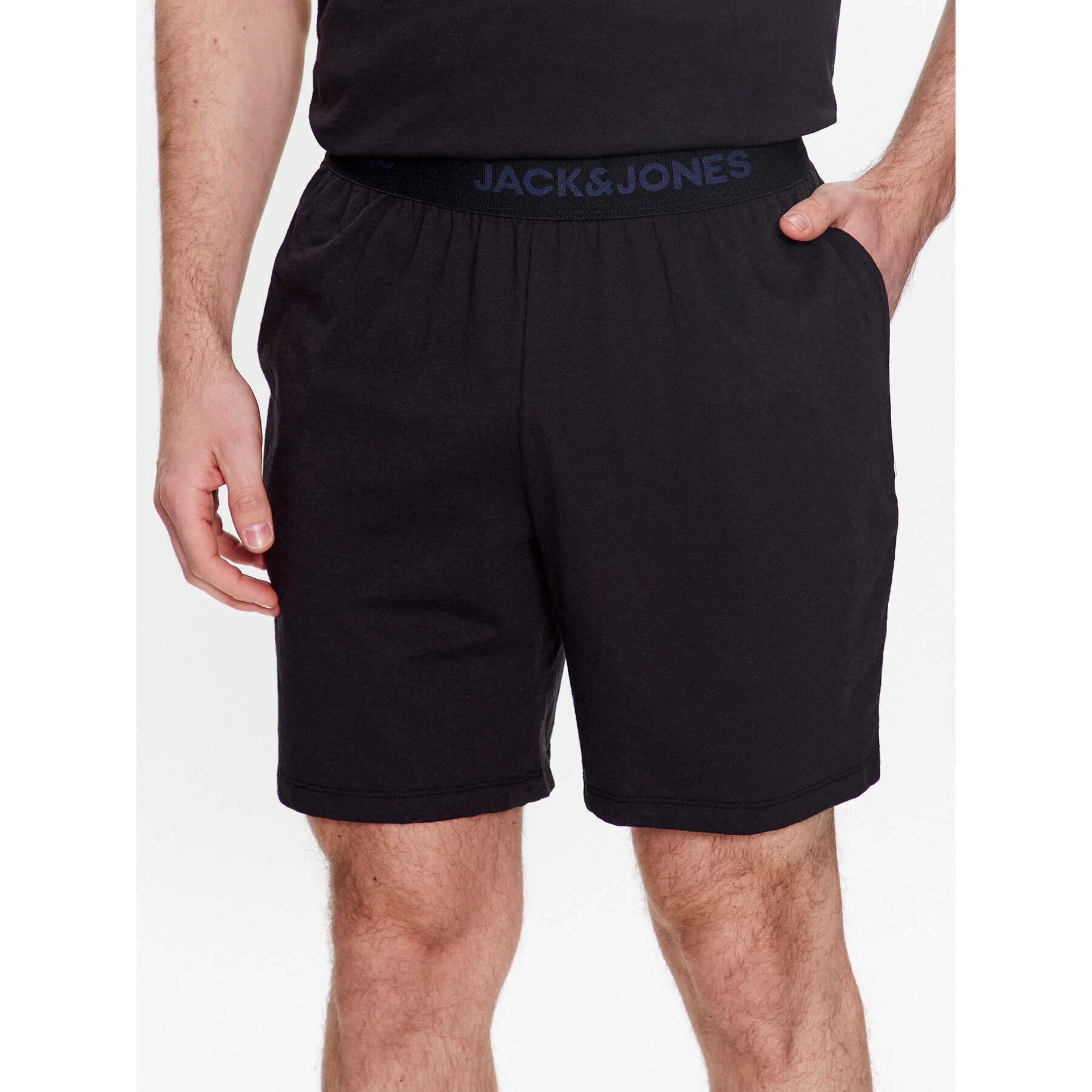 Jack&Jones Rövid pizsama nadrág 12224914 Fekete Regular Fit - Pepit.hu