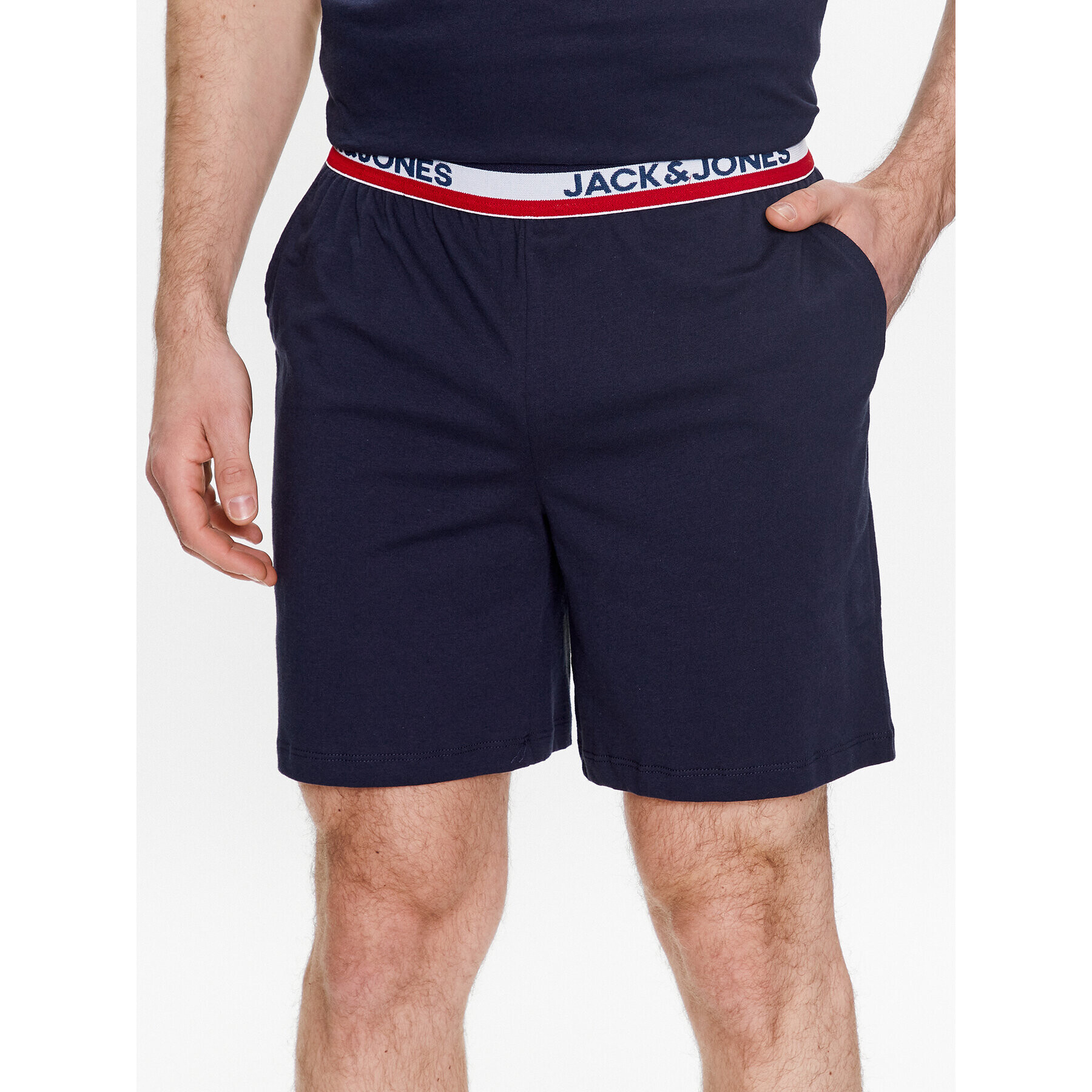 Jack&Jones Rövid pizsama nadrág Tape 12230637 Sötétkék Regular Fit - Pepit.hu