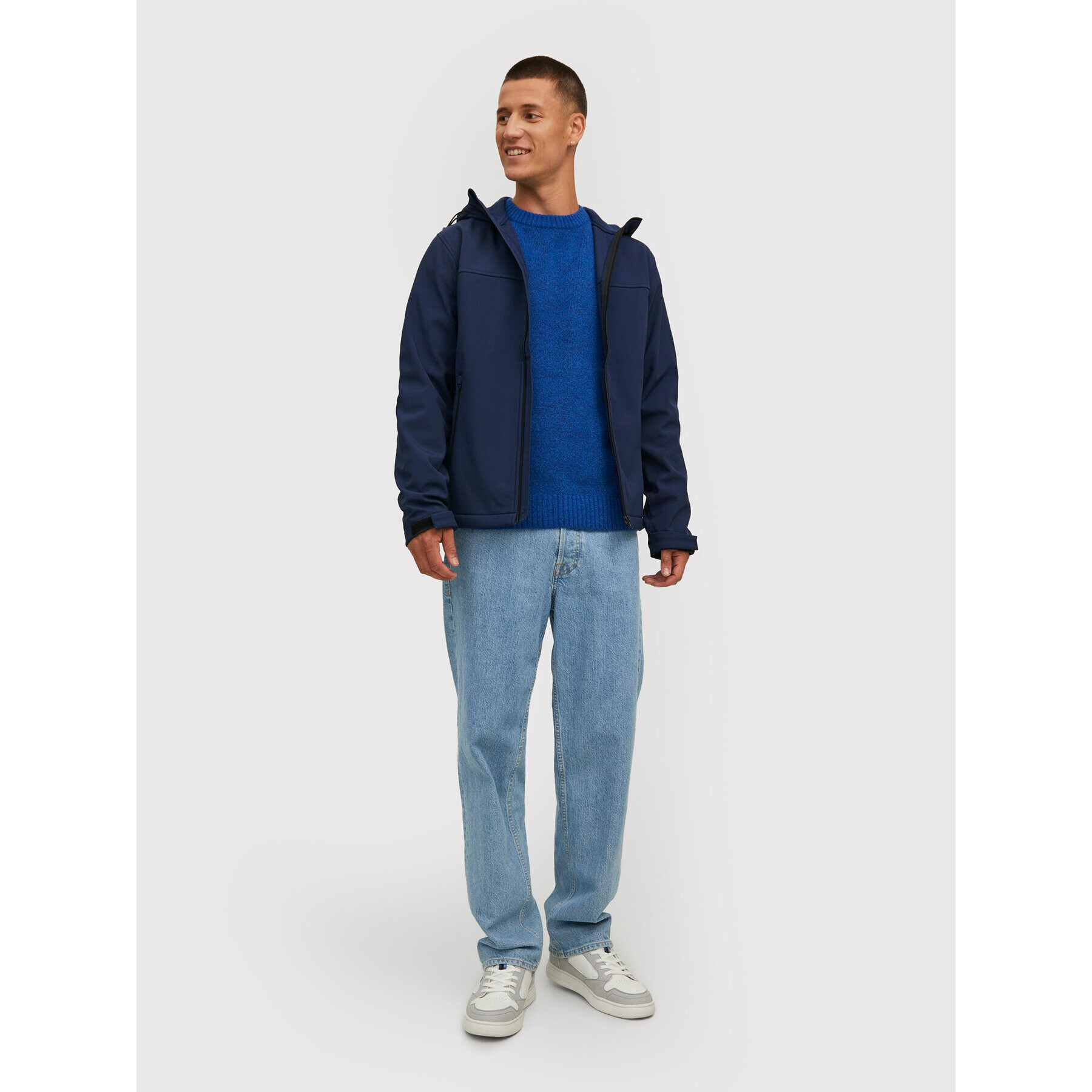 Jack&Jones Softshell kabát Marvin 12212363 Sötétkék Regular Fit - Pepit.hu