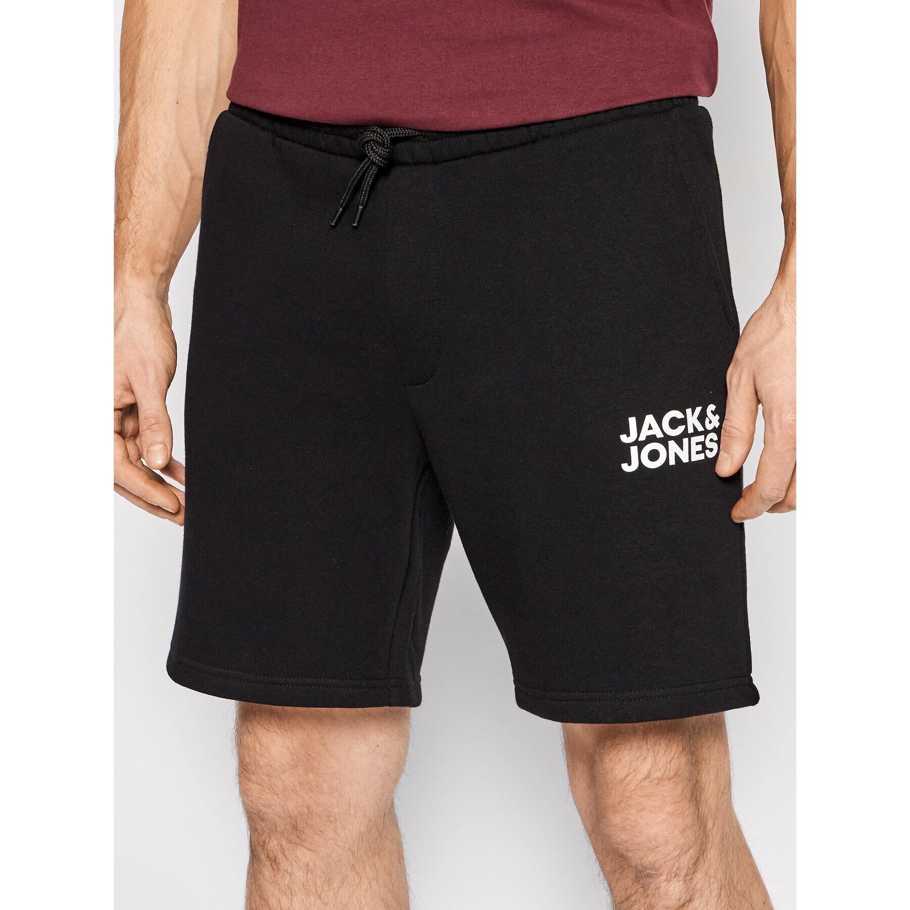 Jack&Jones Sport rövidnadrág New Soft 12186787 Fekete Regular Fit - Pepit.hu