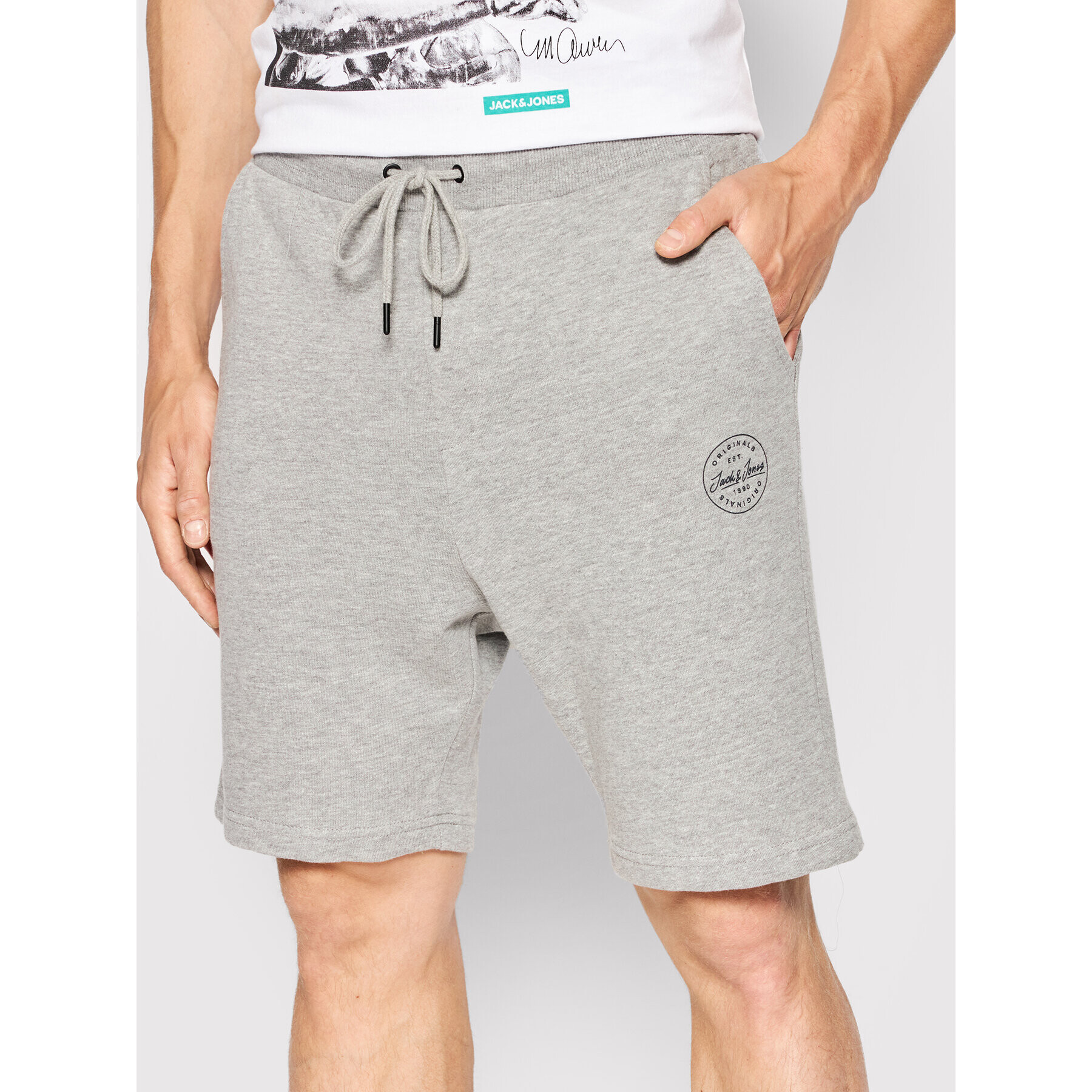 Jack&Jones Sport rövidnadrág Shark 12182595 Szürke Regular Fit - Pepit.hu