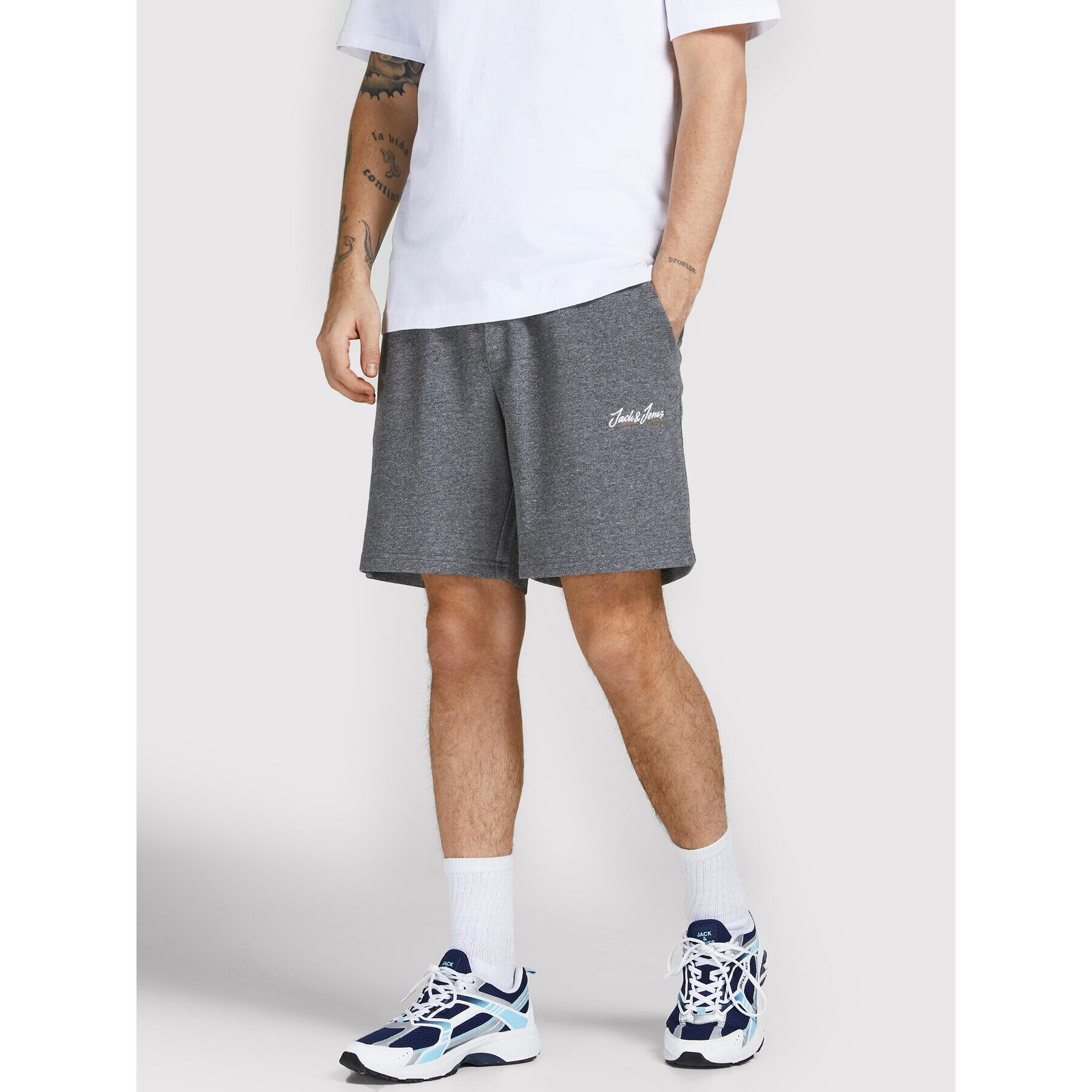 Jack&Jones Sport rövidnadrág Tons 12204637 Szürke Regular Fit - Pepit.hu