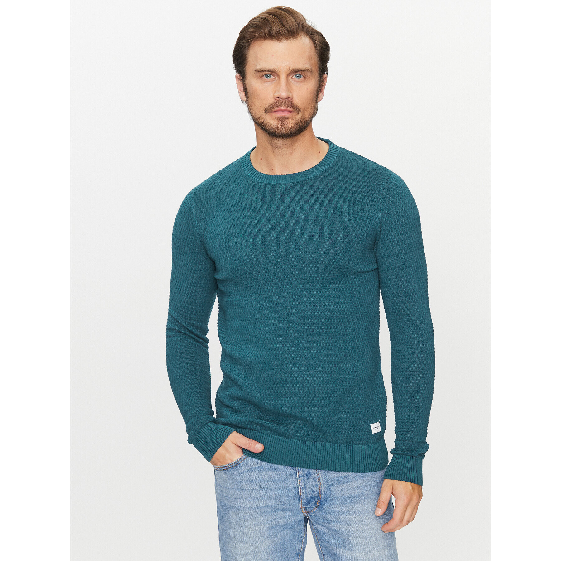 Jack&Jones Sweater 12212816 Kék Regular Fit - Pepit.hu