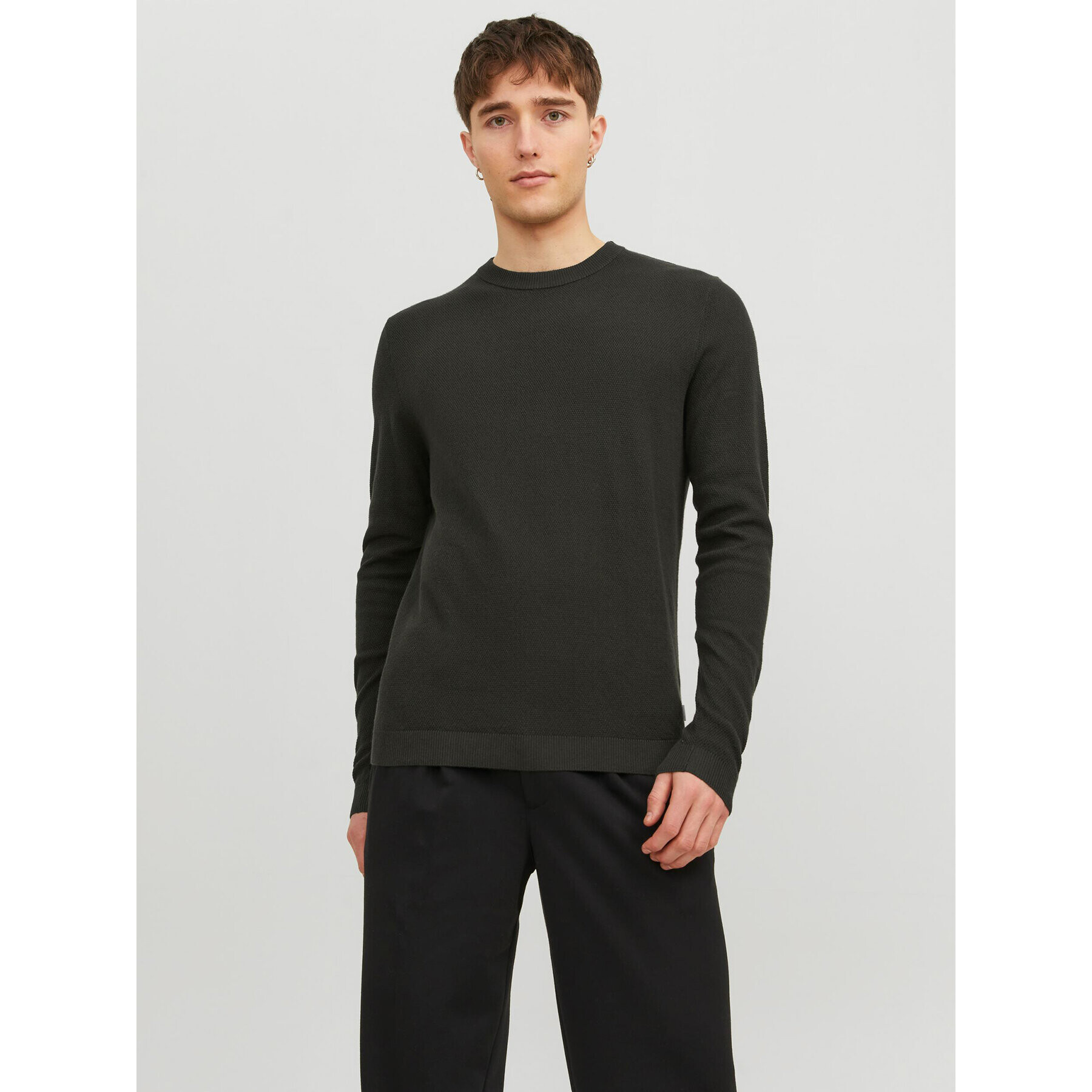 Jack&Jones Sweater Marcus 12236766 Zöld Regular Fit - Pepit.hu