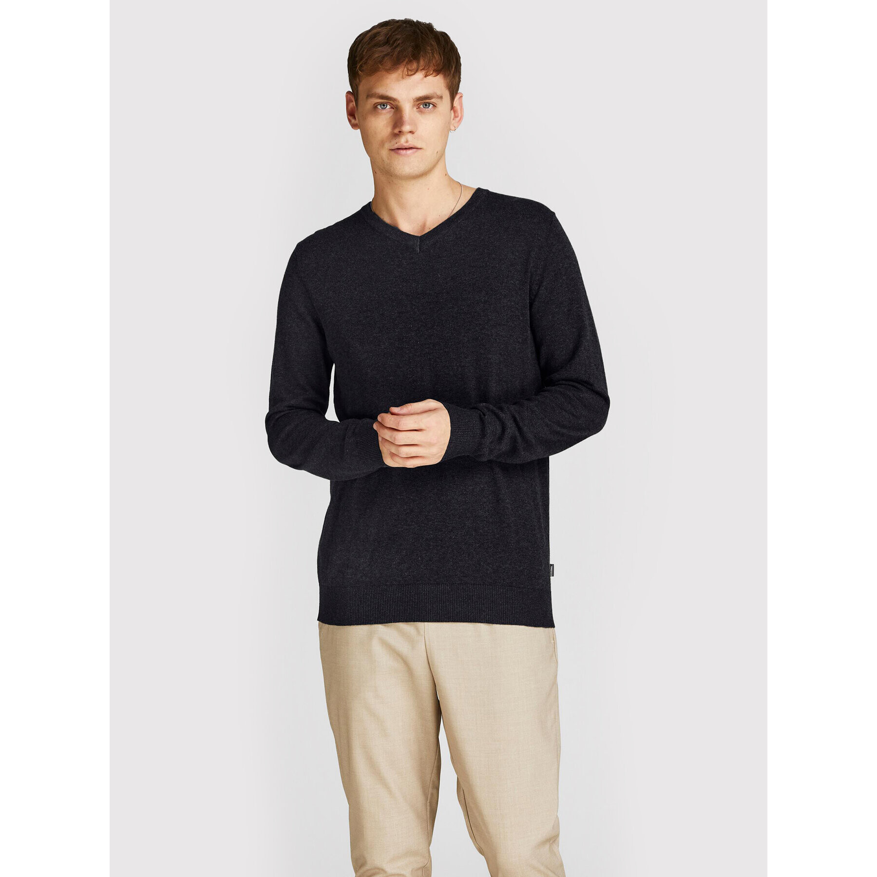 Jack&Jones Sweater Emil 12208365 Fekete Regular Fit - Pepit.hu