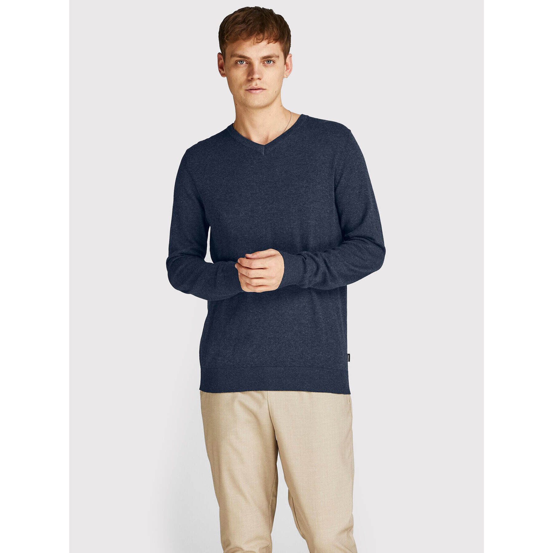 Jack&Jones Sweater Emil 12208365 Sötétkék Regular Fit - Pepit.hu