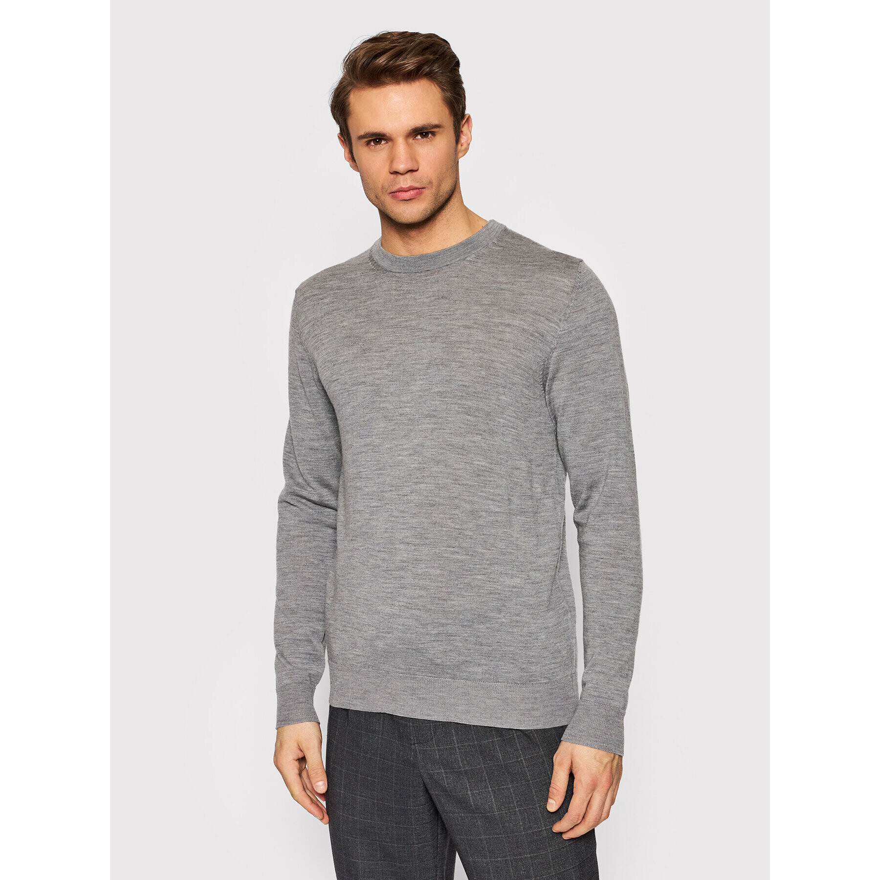 Jack&Jones Sweater Mark 12175288 Szürke Regular Fit - Pepit.hu