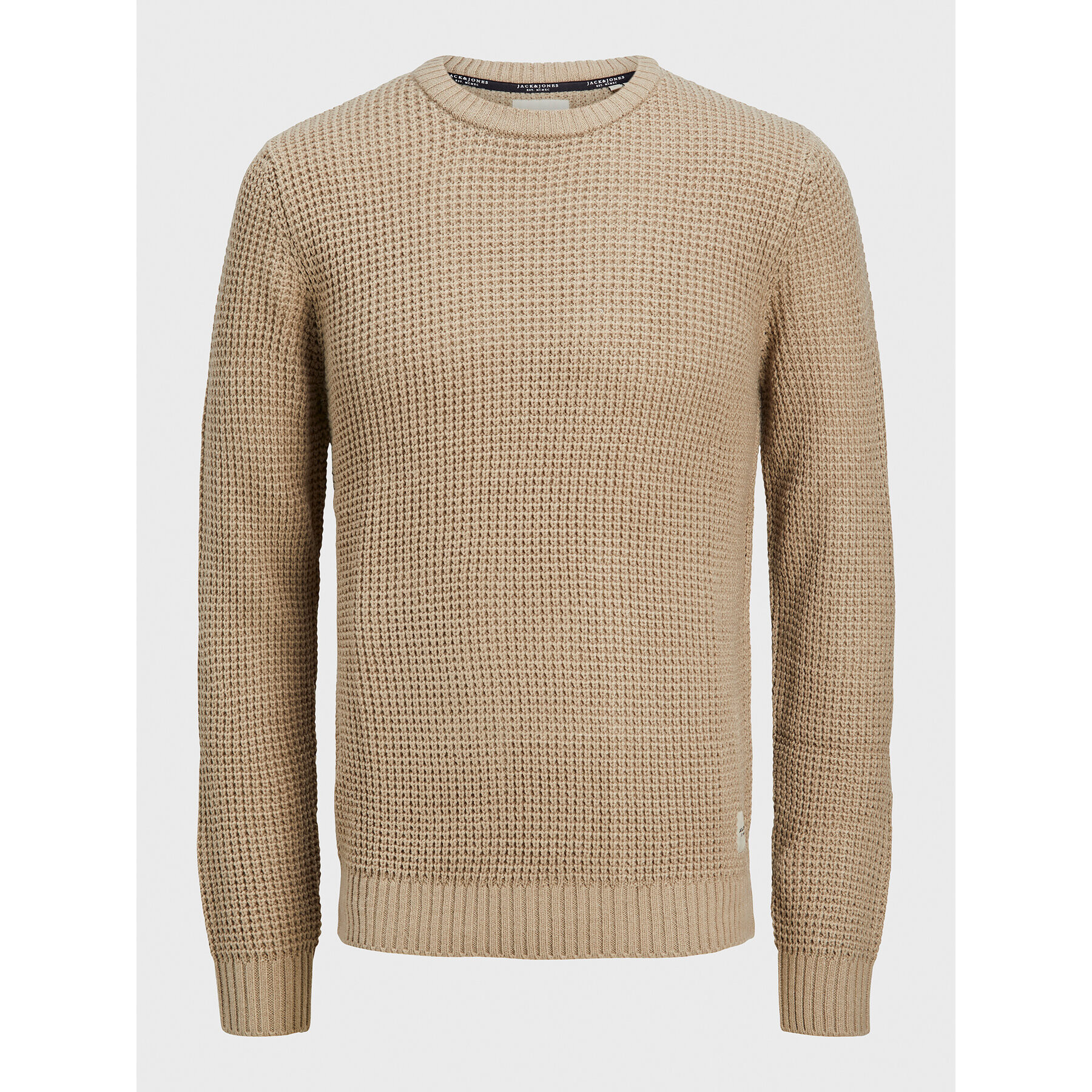 Jack&Jones Sweater Nick 12211275 Bézs Regular Fit - Pepit.hu