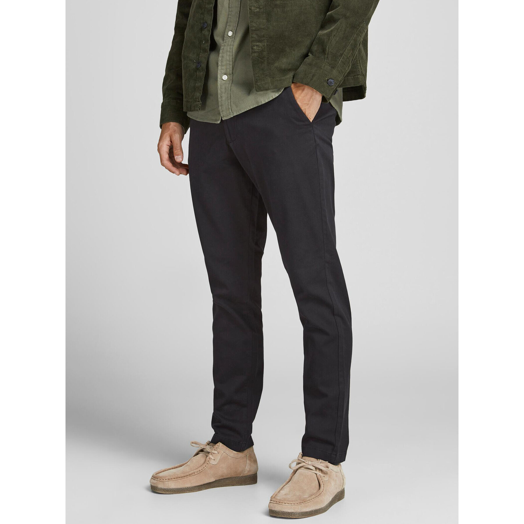 Jack&Jones Szövet nadrág Marco Dave 12174152 Fekete Slim Fit - Pepit.hu