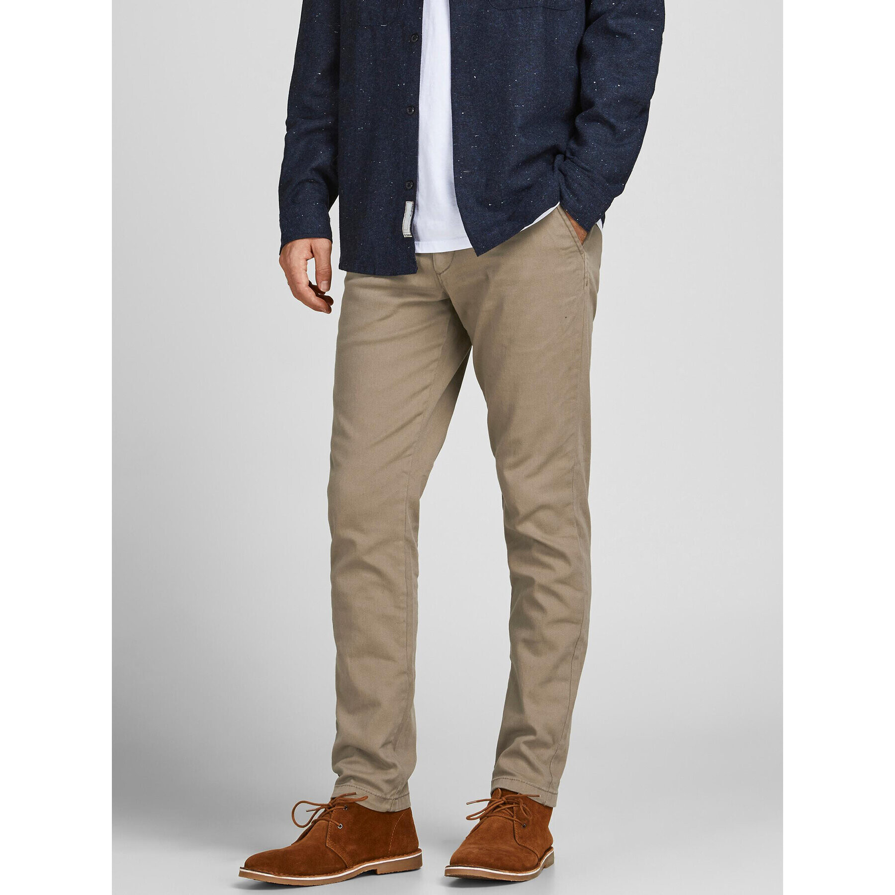 Jack&Jones Szövet nadrág Marco Dave 12174307 Bézs Slim Fit - Pepit.hu