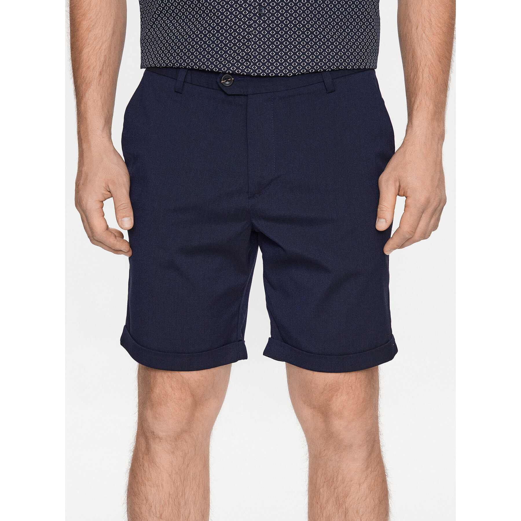 Jack&Jones Szövet rövidnadrág Connor 12186937 Sötétkék Regular Fit - Pepit.hu