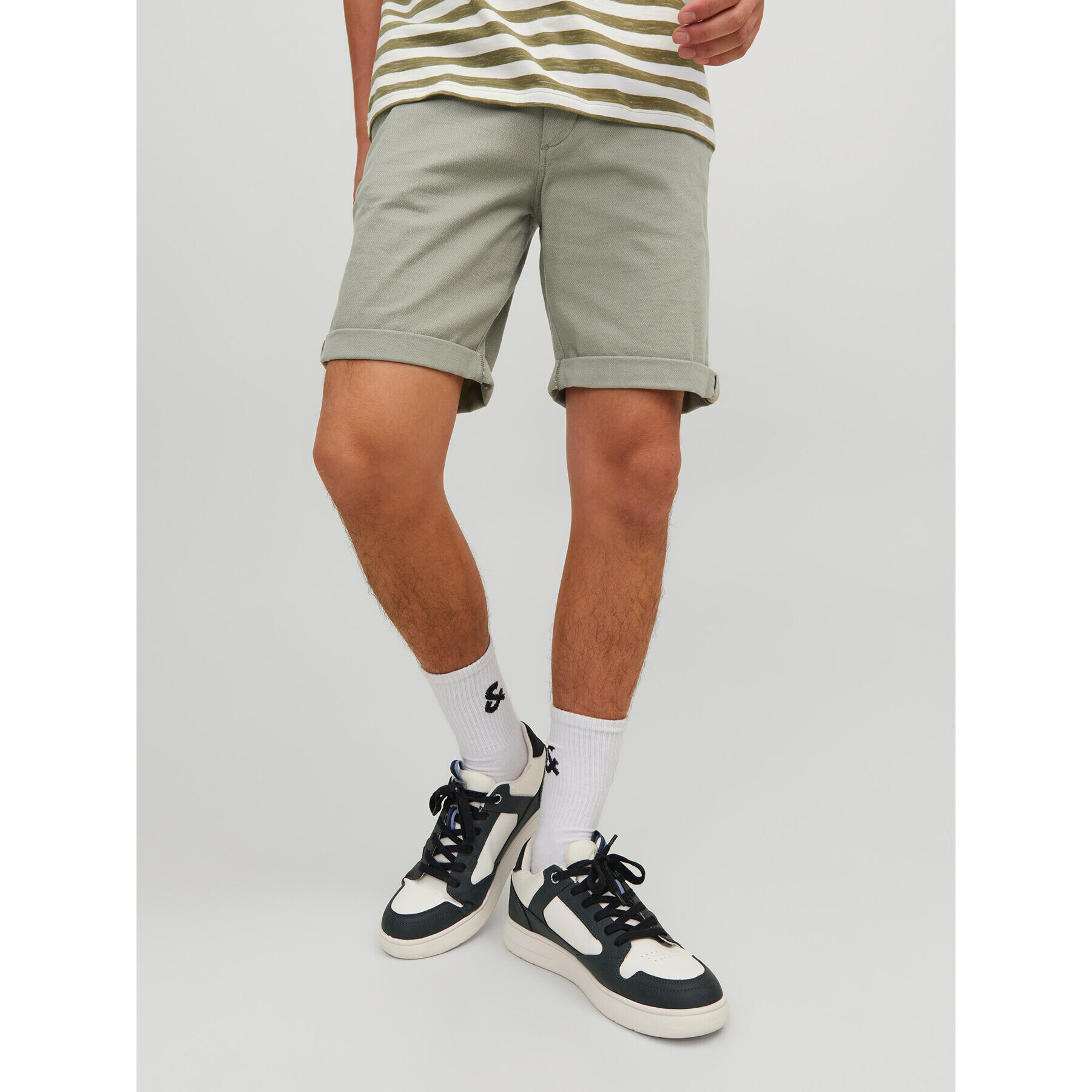 Jack&Jones Szövet rövidnadrág Fury 12206889 Zöld Regular Fit - Pepit.hu