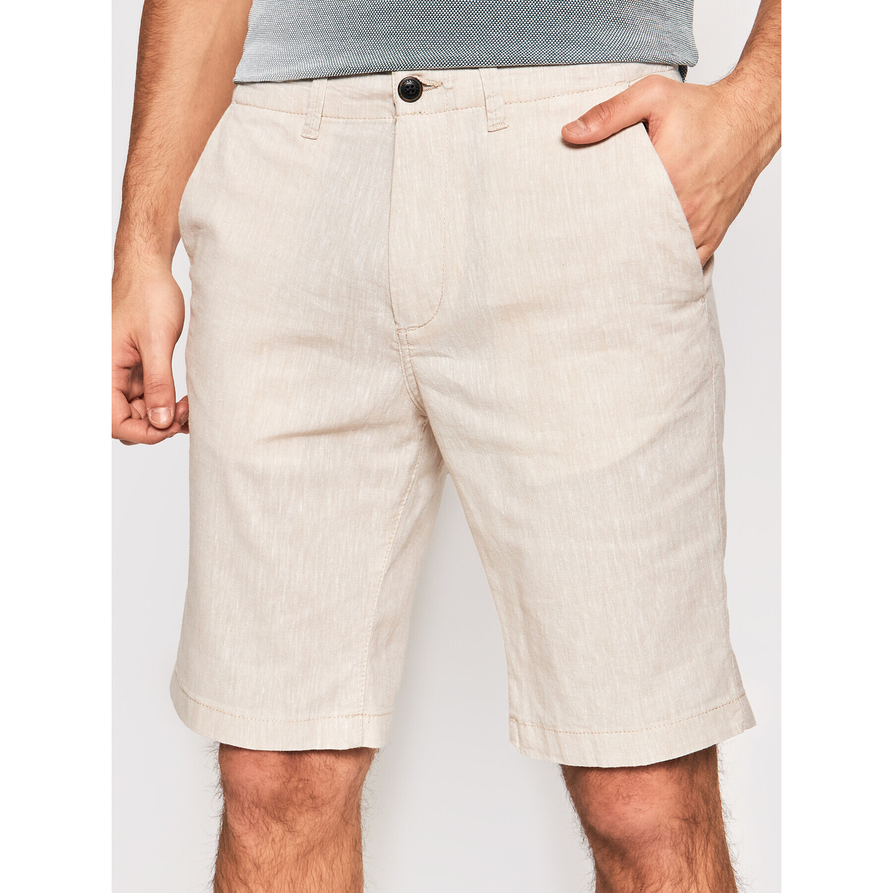 Jack&Jones Szövet rövidnadrág Dave 12184684 Bézs Regular Fit - Pepit.hu