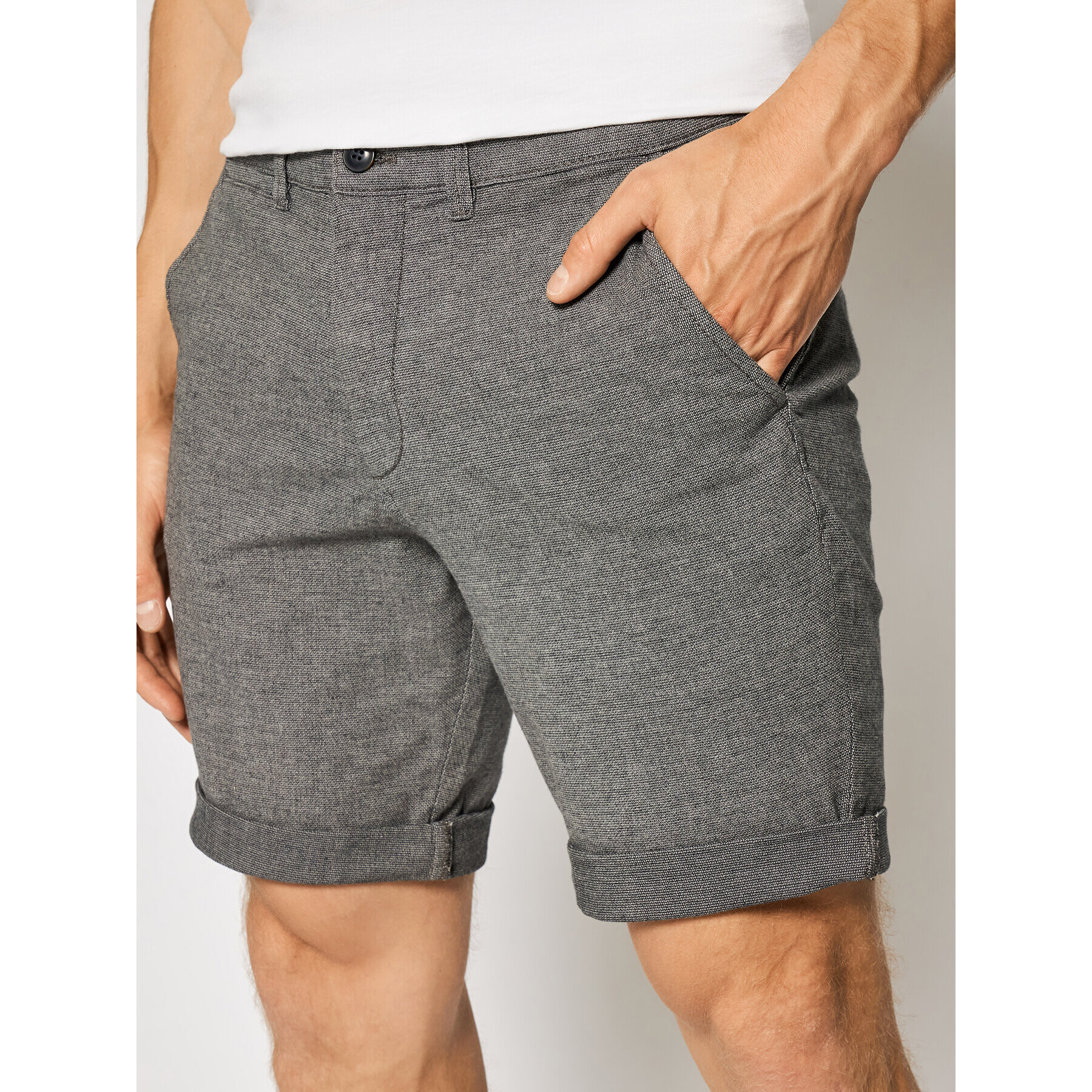 Jack&Jones Szövet rövidnadrág Kenso 12183665 Szürke Regular Fit - Pepit.hu