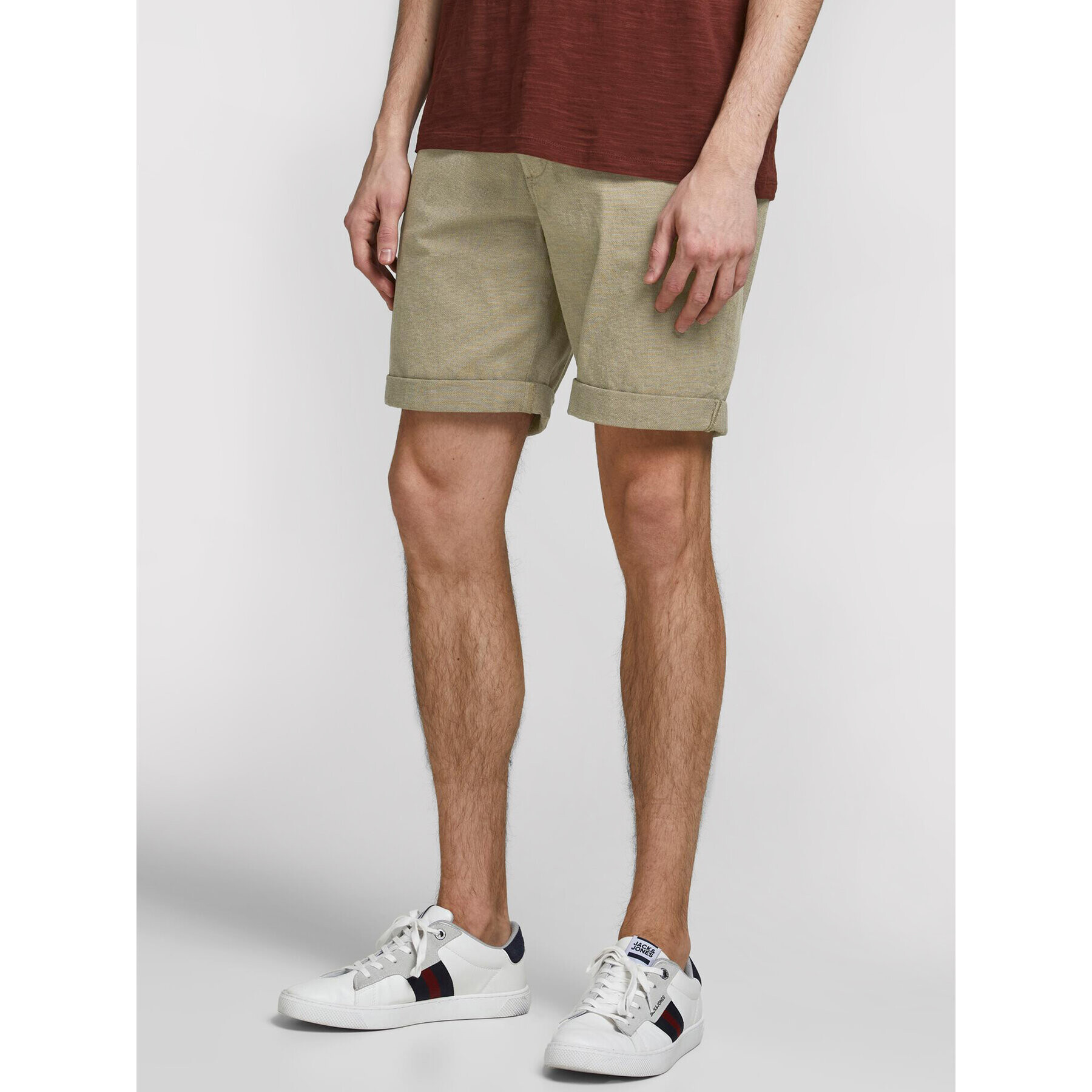 Jack&Jones Szövet rövidnadrág Kenso 12183665 Zöld Regular Fit - Pepit.hu