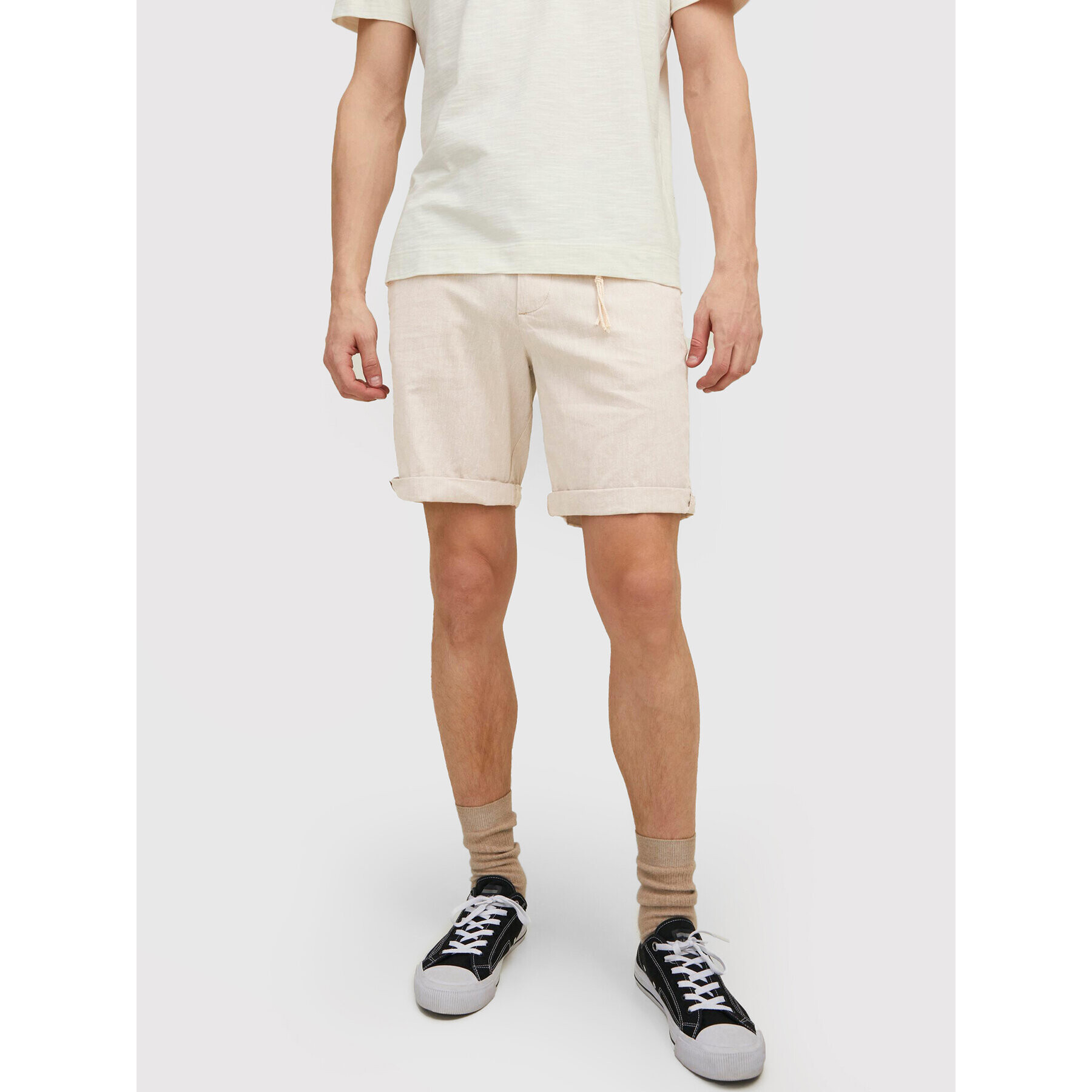 Jack&Jones Szövet rövidnadrág Sky 12210139 Bézs Regular Fit - Pepit.hu