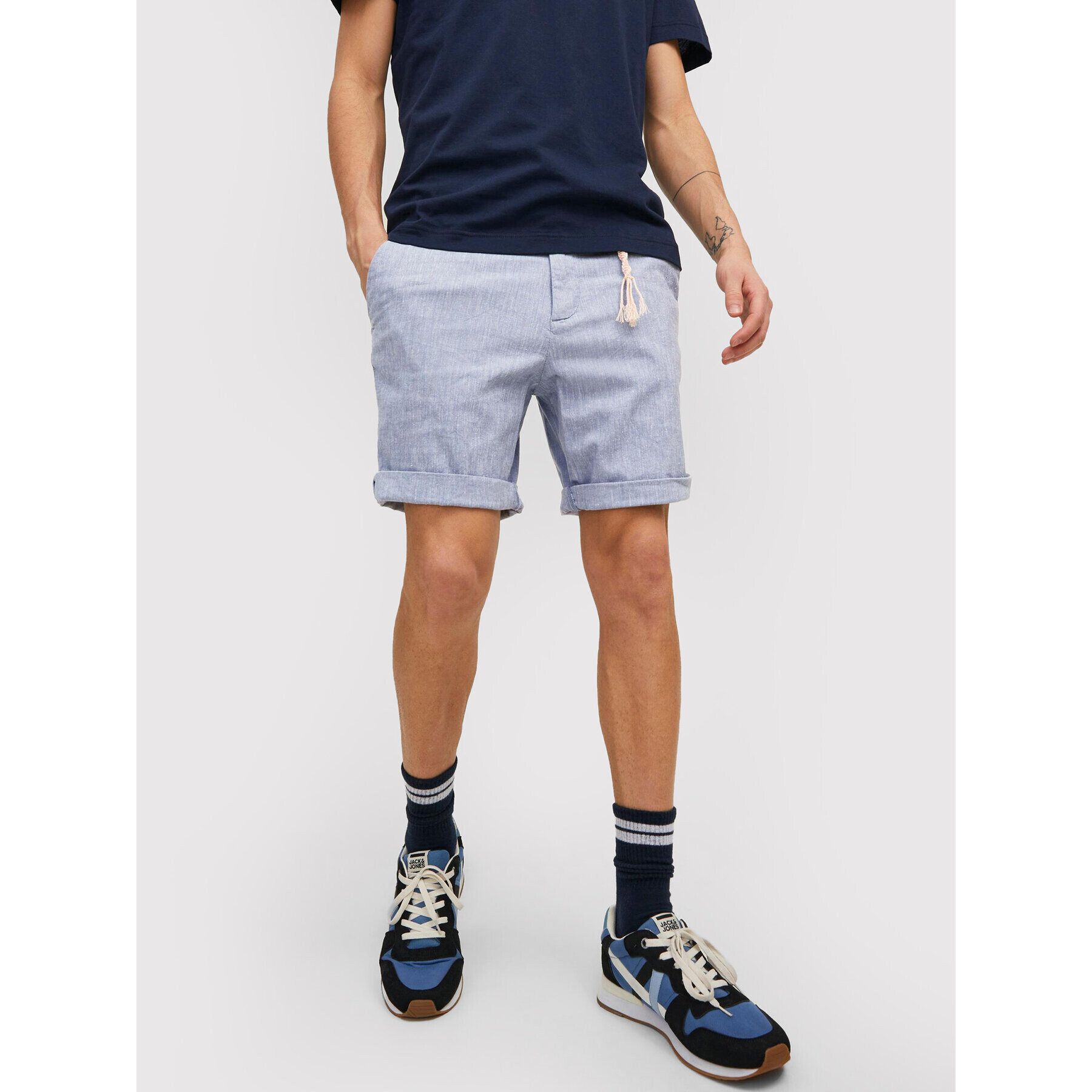 Jack&Jones Szövet rövidnadrág Sky 12210139 Kék Regular Fit - Pepit.hu