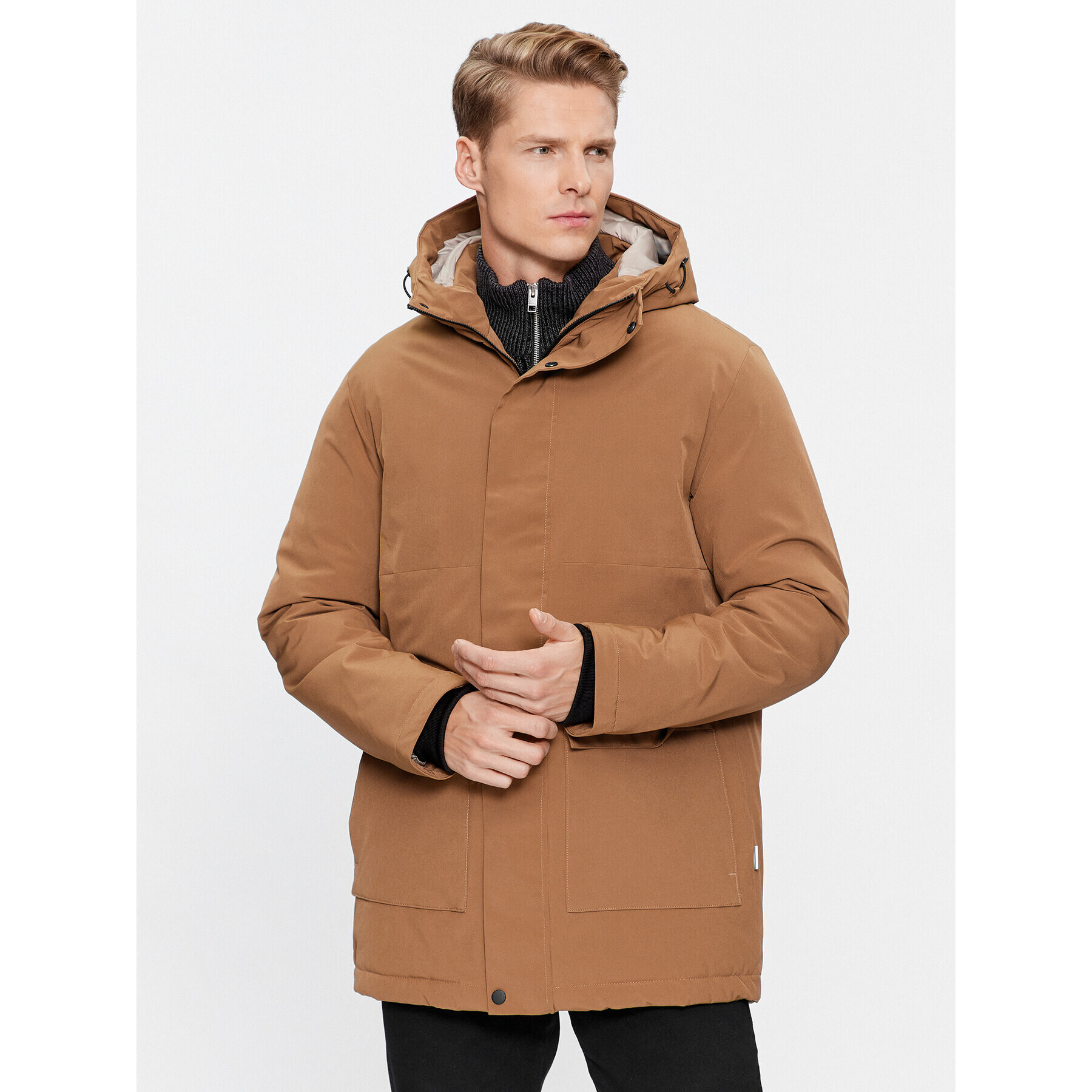 Jack&Jones Télikabát 12235845 Barna Regular Fit - Pepit.hu