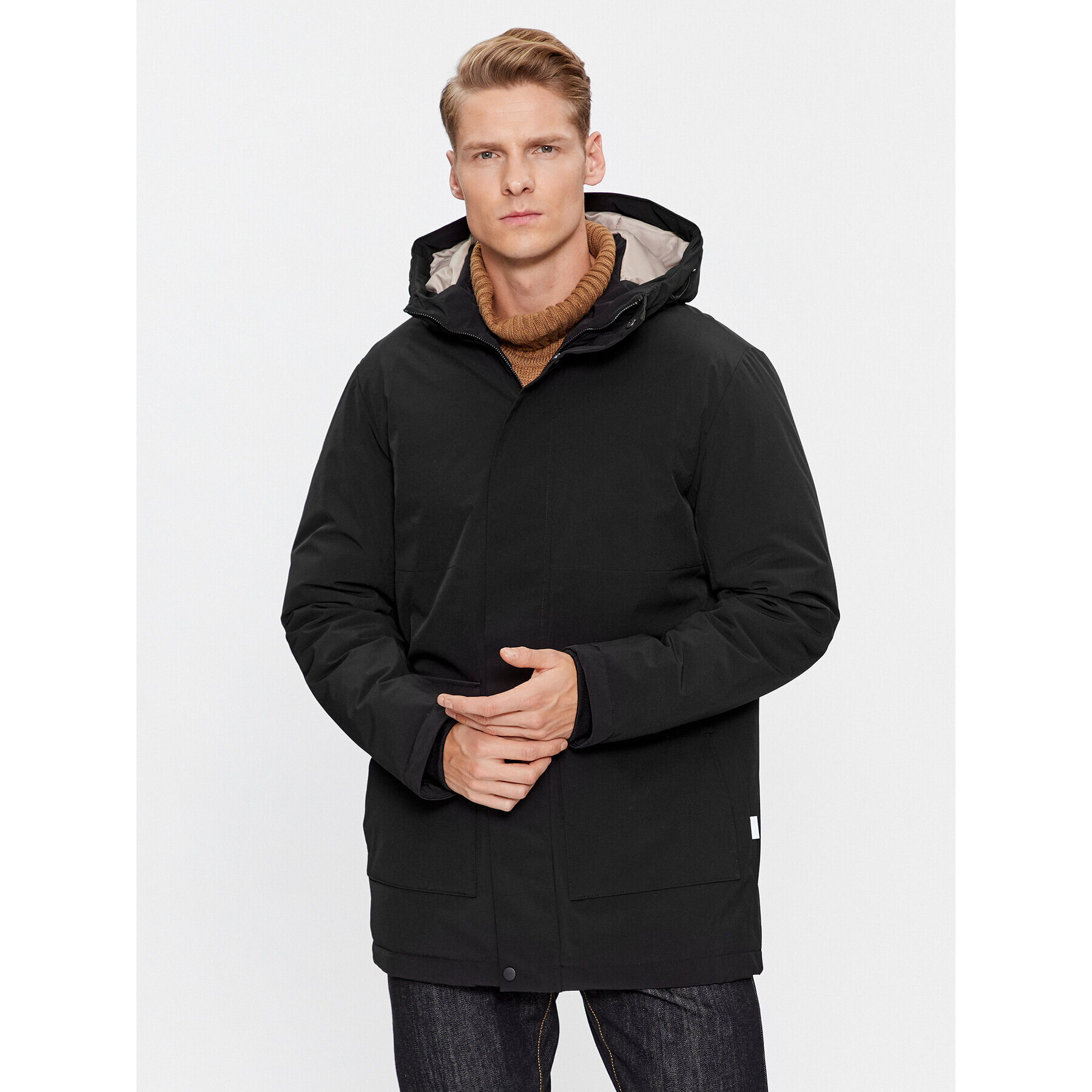 Jack&Jones Télikabát 12235845 Fekete Regular Fit - Pepit.hu