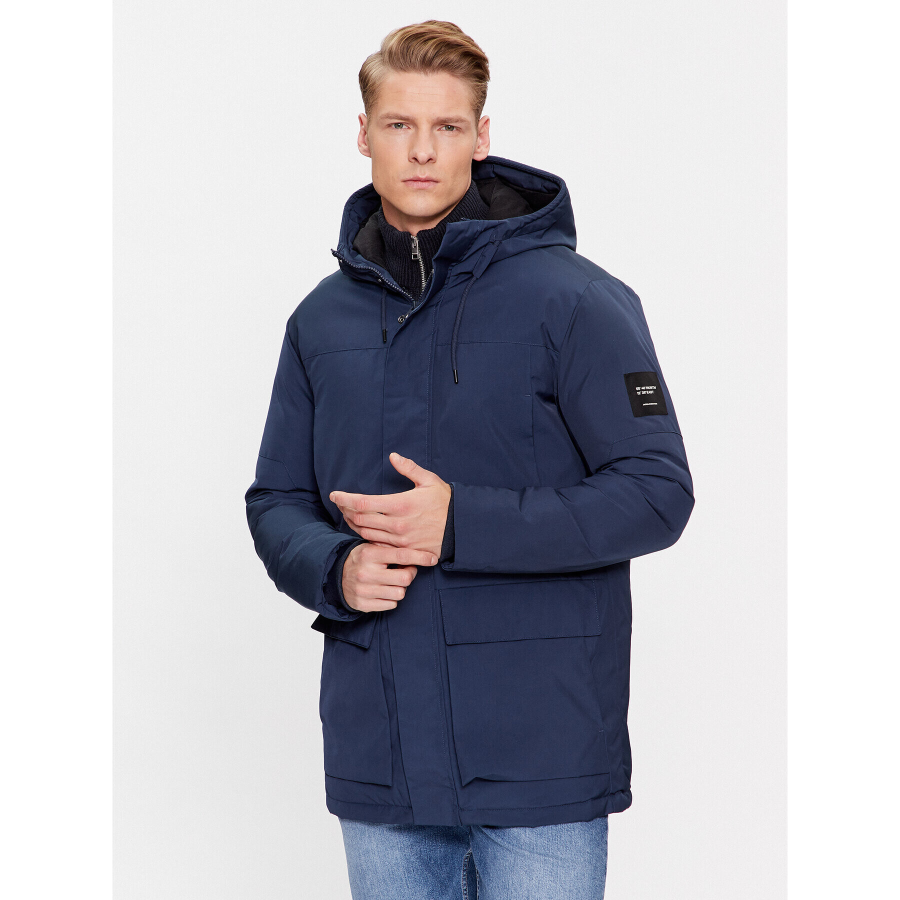 Jack&Jones Télikabát 12235868 Sötétkék Regular Fit - Pepit.hu