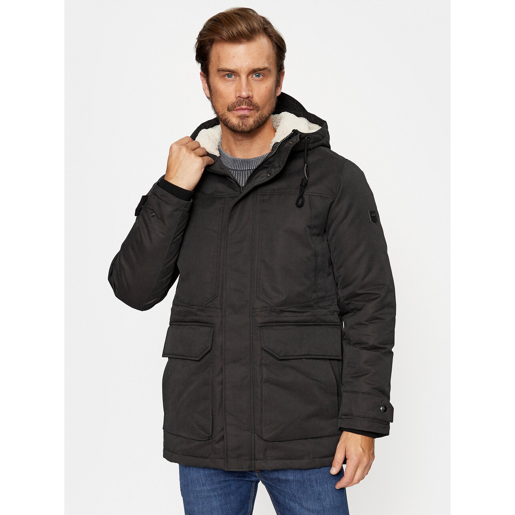 Jack&Jones Télikabát 12235869 Fekete Regular Fit - Pepit.hu