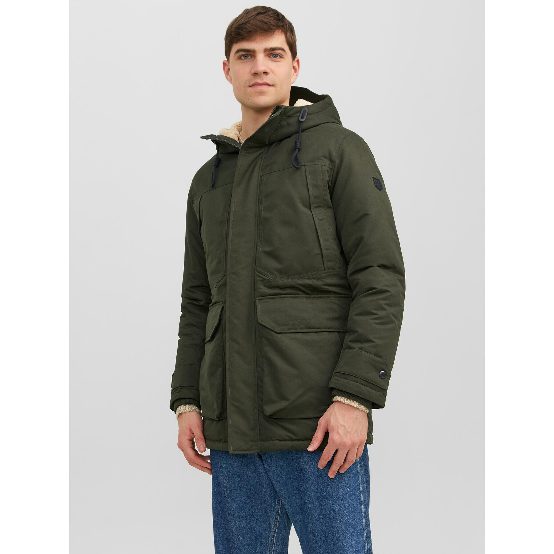 Jack&Jones Télikabát 12235869 Zöld Regular Fit - Pepit.hu