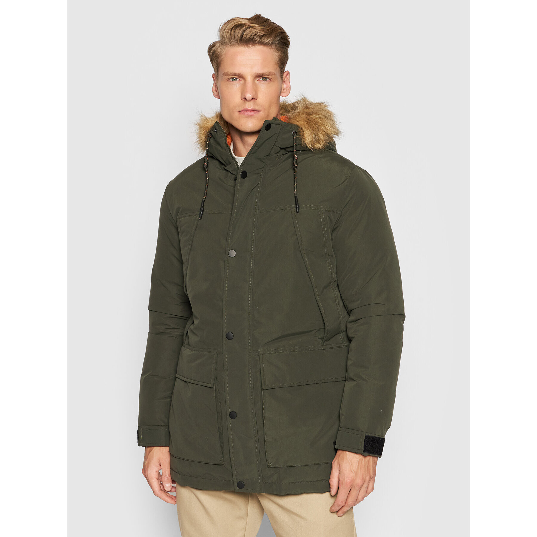 Jack&Jones Télikabát Super Parka 12190042 Zöld Regular Fit - Pepit.hu