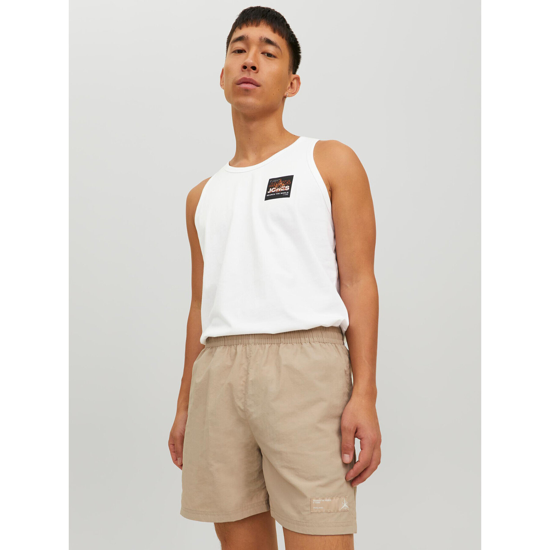 Jack&Jones Trikó Hunt 12228394 Fehér Standard Fit - Pepit.hu