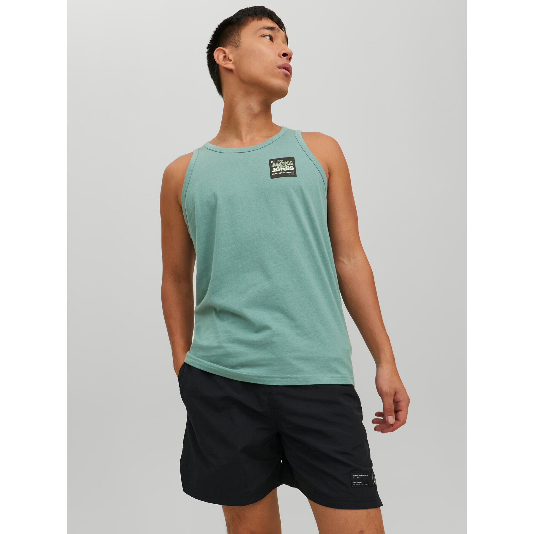 Jack&Jones Trikó Hunt 12228394 Zöld Standard Fit - Pepit.hu