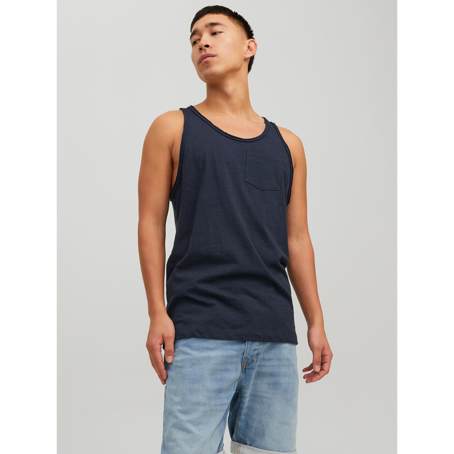 Jack&Jones Trikó 12232071 Sötétkék Regular Fit - Pepit.hu