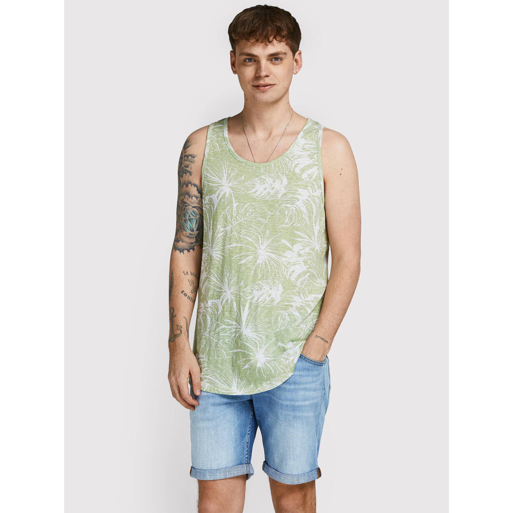 Jack&Jones Trikó Brezzy 12209638 Zöld Regular Fit - Pepit.hu