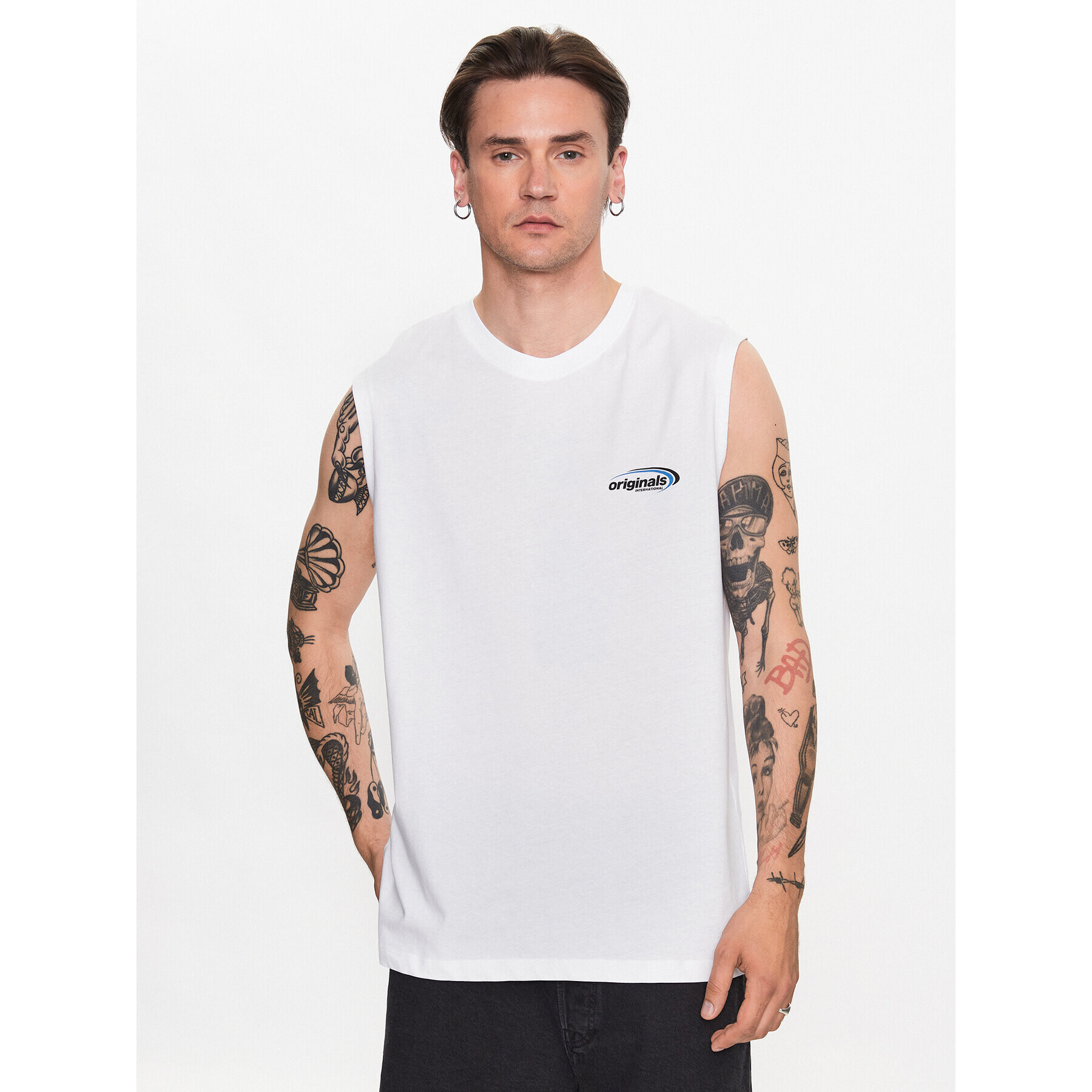 Jack&Jones Trikó Brink 12234813 Fehér Loose Fit - Pepit.hu