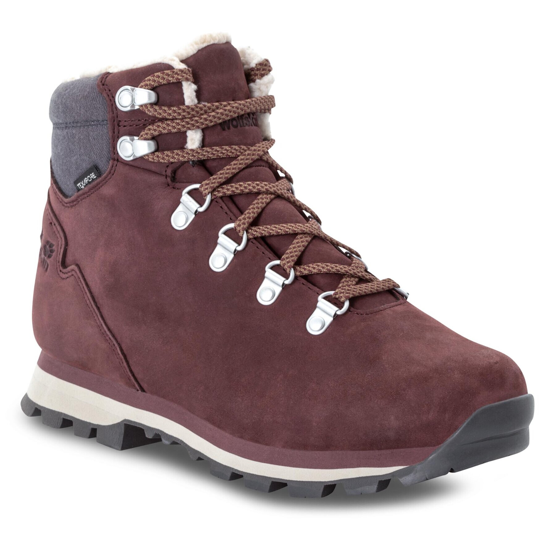 Jack Wolfskin Bakancs Thunder Bay Texapore Mid W 4053681 Bordó - Pepit.hu