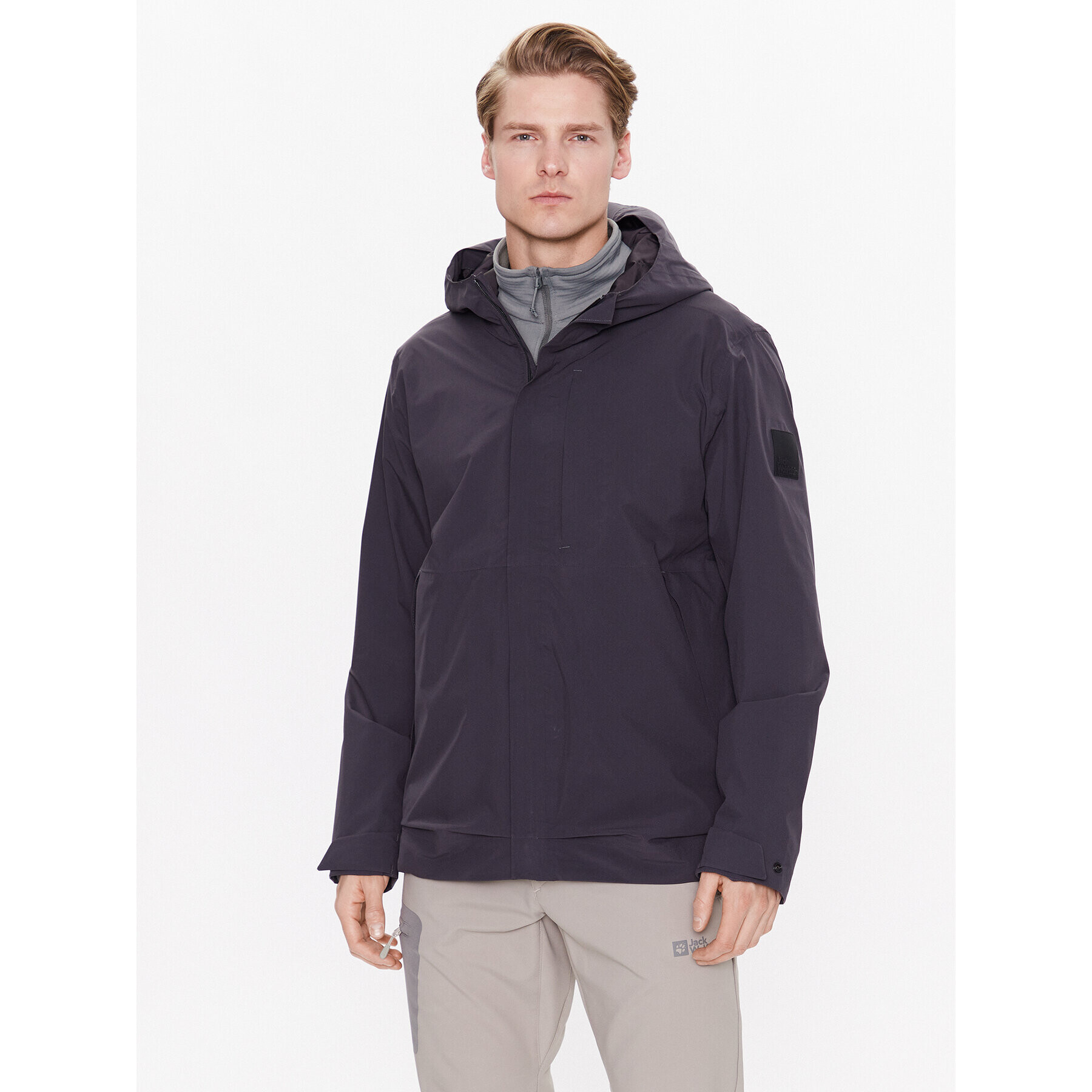 Jack Wolfskin Esőkabát Goldgewann 1115761 Szürke Regular Fit - Pepit.hu