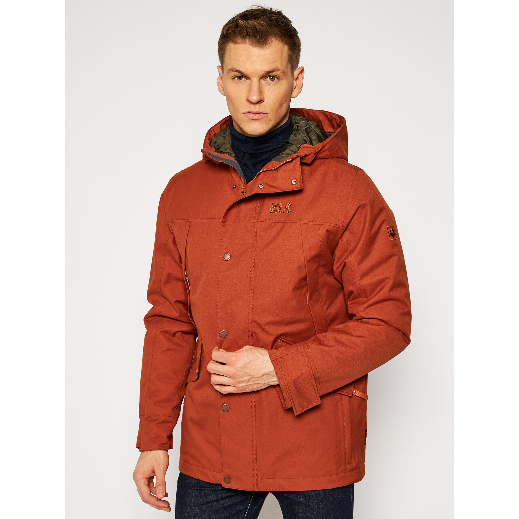 Jack Wolfskin Outdoor kabát Clifton Hill 1113341 Narancssárga Regular Fit - Pepit.hu