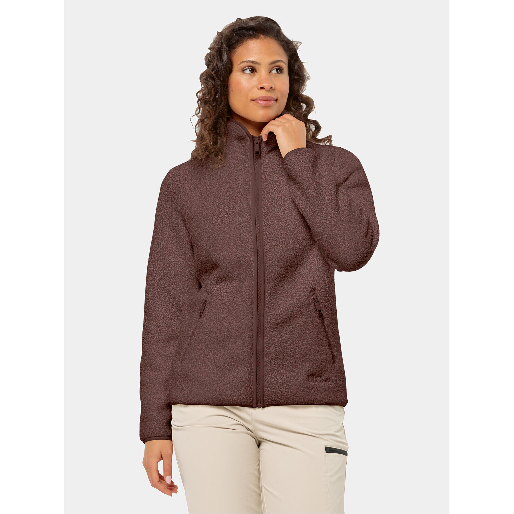 Jack Wolfskin Polár kabát High Curl Jacket 1708732 Lila Regular Fit - Pepit.hu