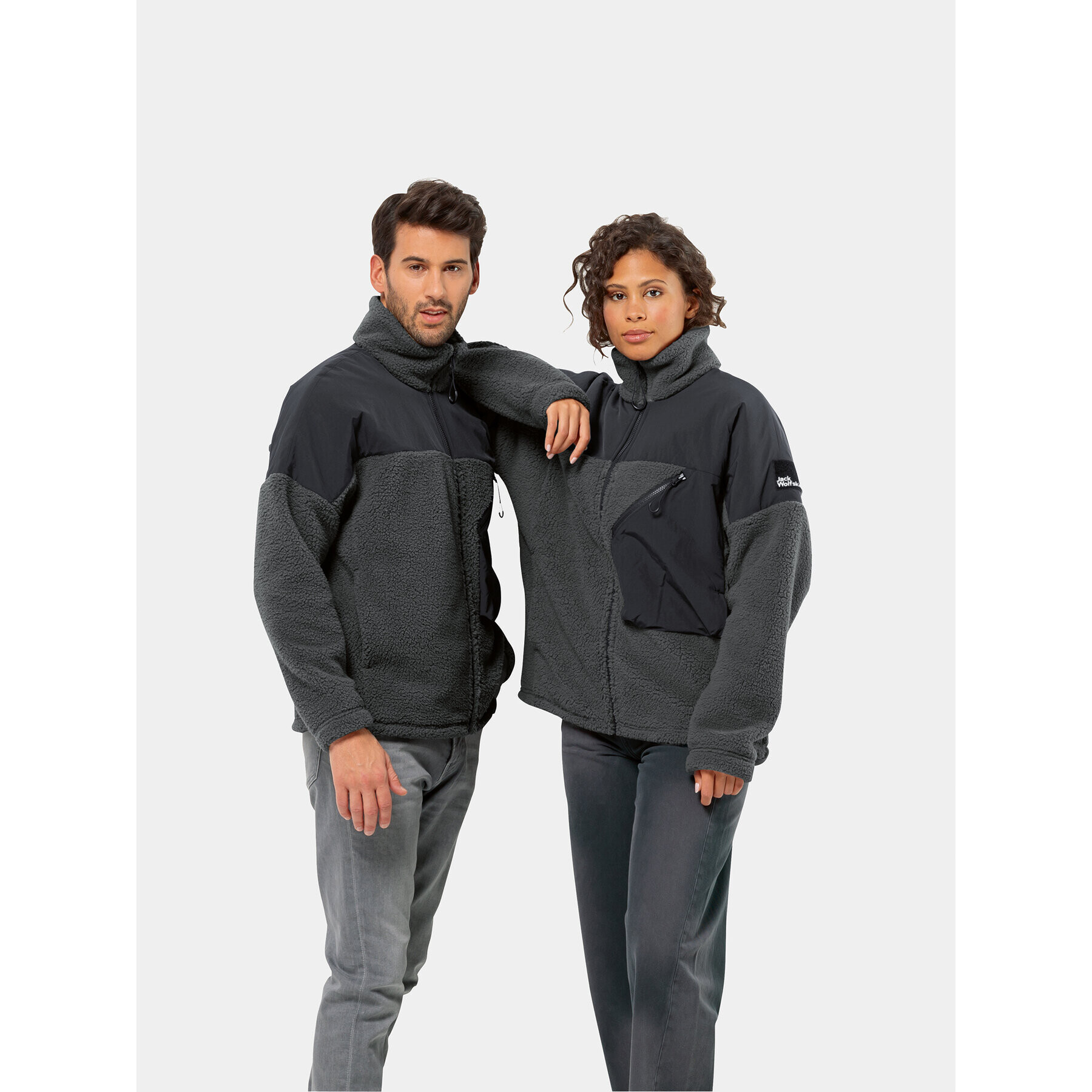 Jack Wolfskin Polár kabát Maarweg Jkt 1711241 Szürke Regular Fit - Pepit.hu